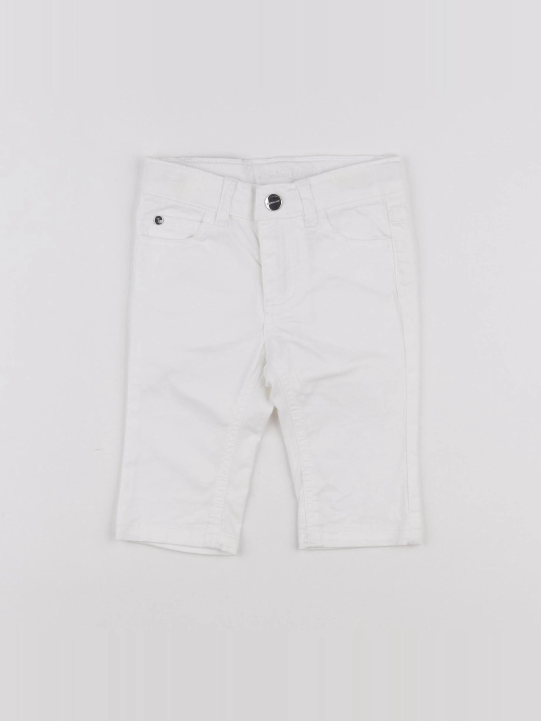 Jacadi - jean blanc - 6 mois