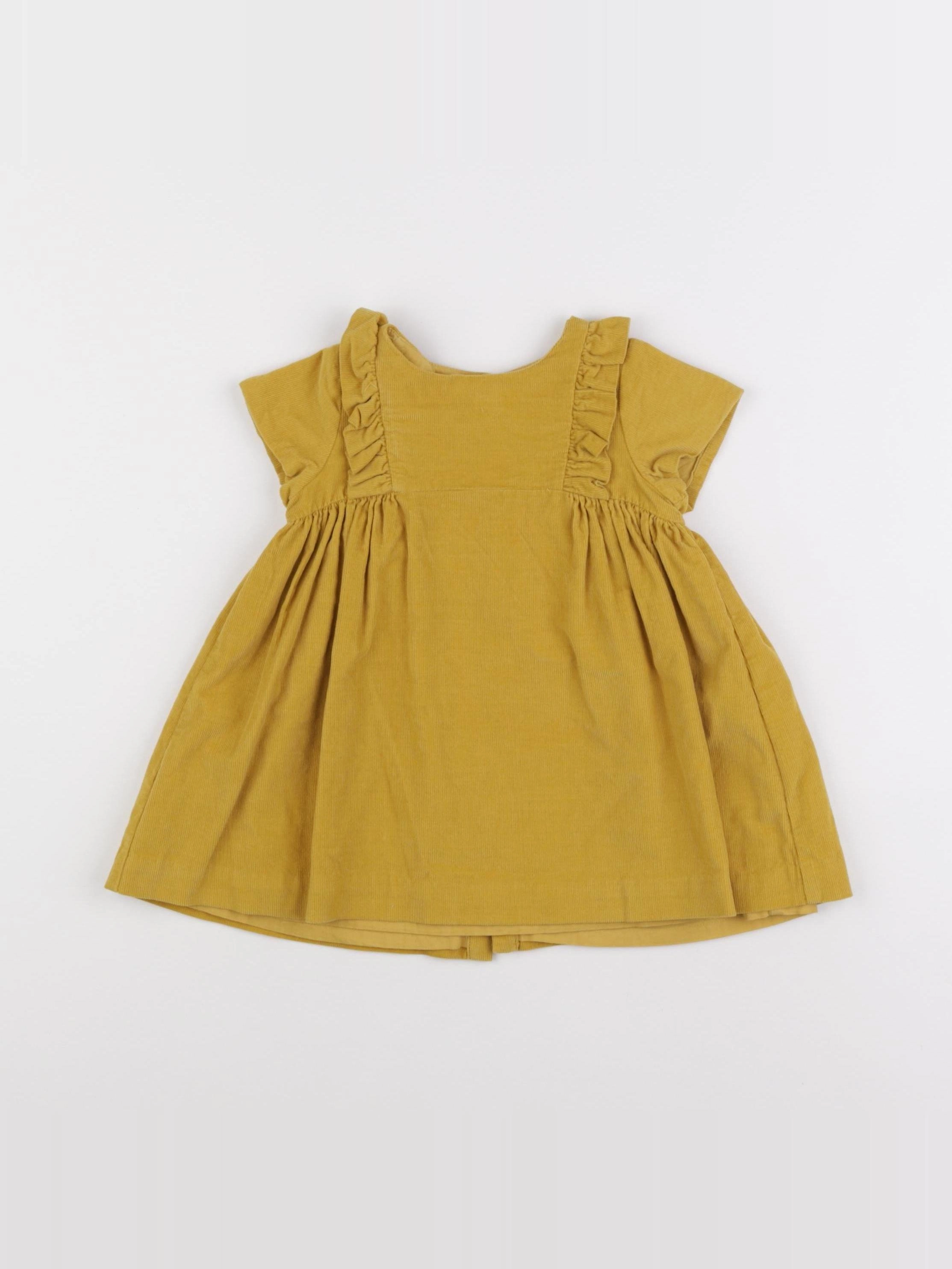 Jacadi - robe jaune - 12 mois