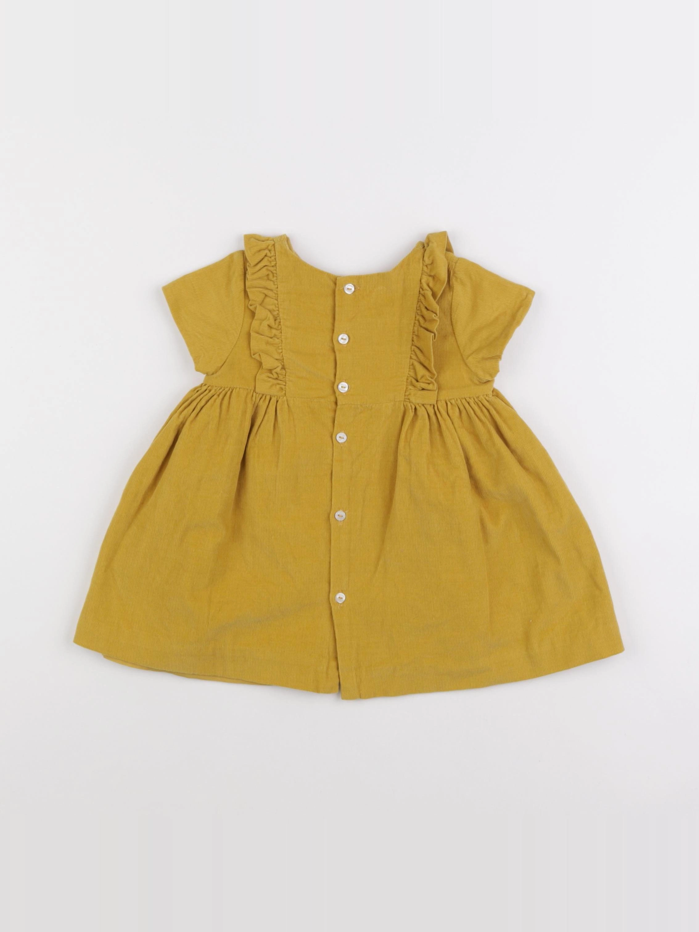 Jacadi - robe jaune - 12 mois