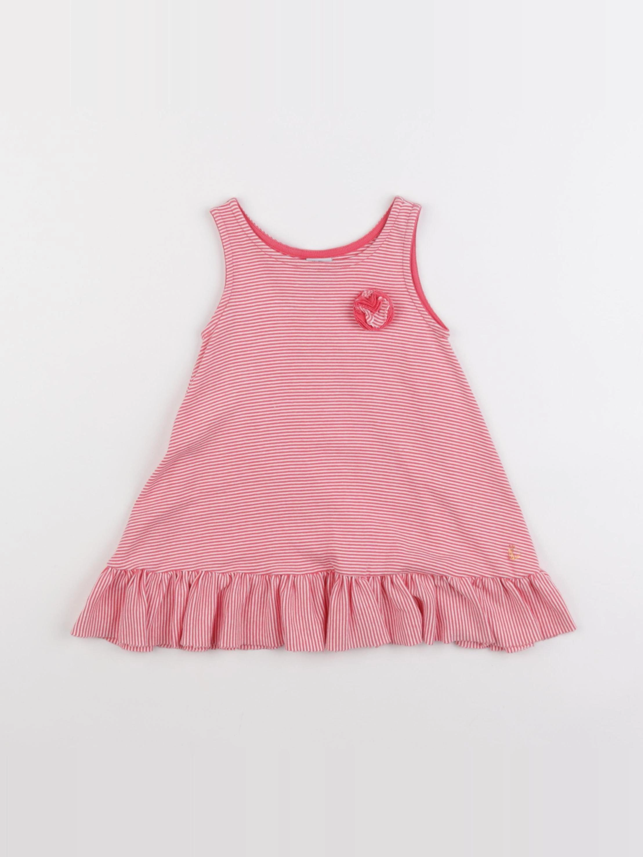 Petit Bateau - robe rose - 18 mois