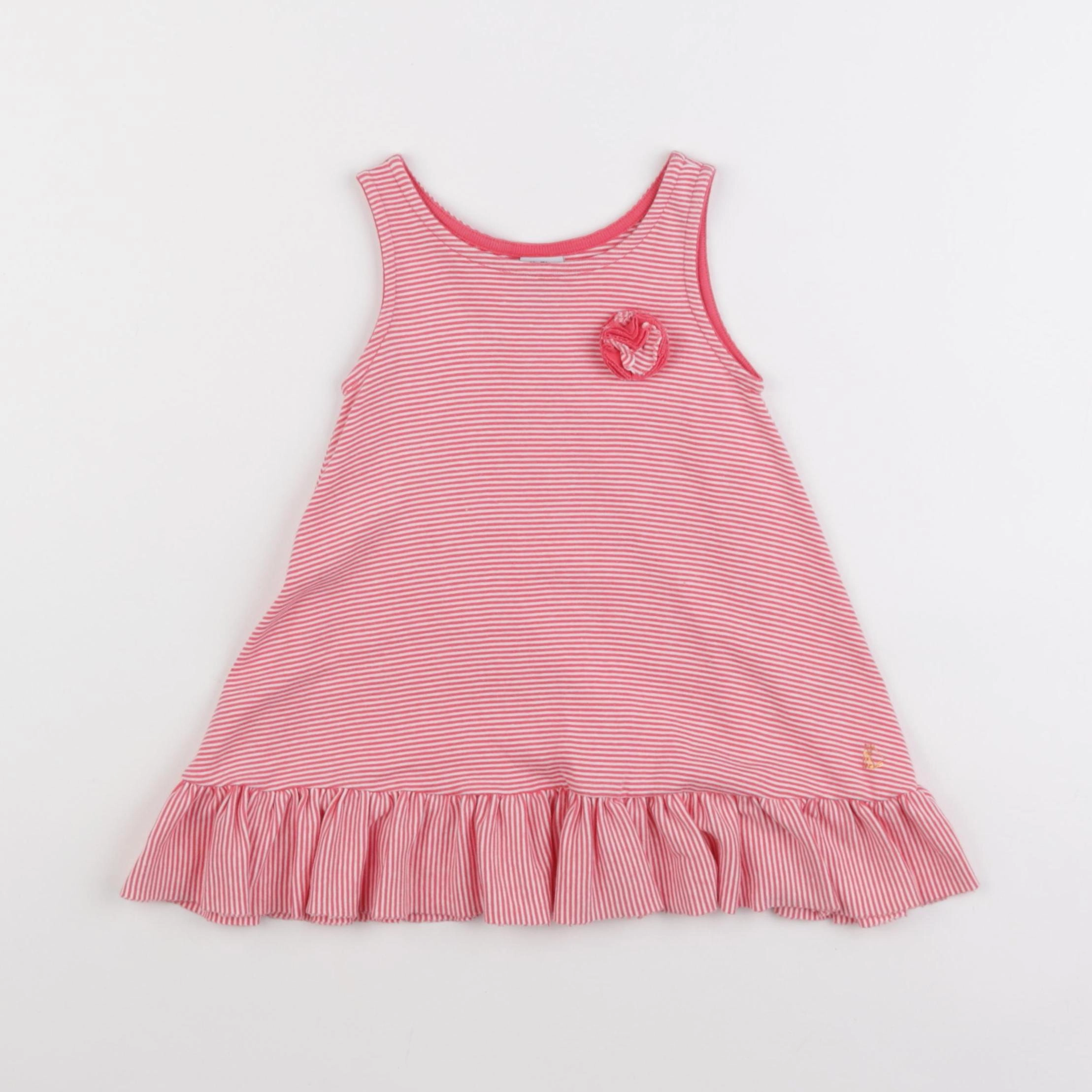Petit Bateau - robe rose - 18 mois