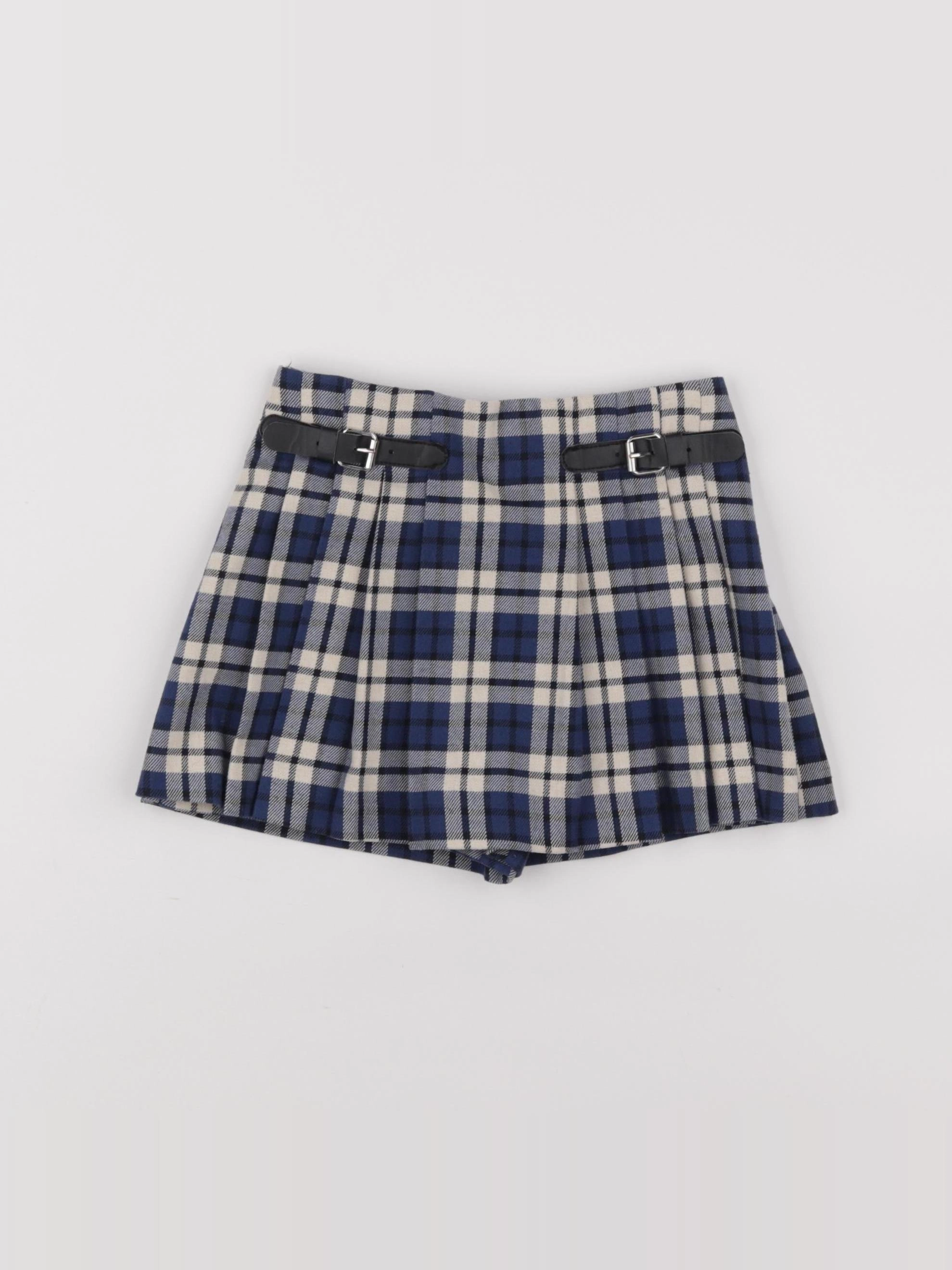 Zara - jupe short bleu - 2/3 ans