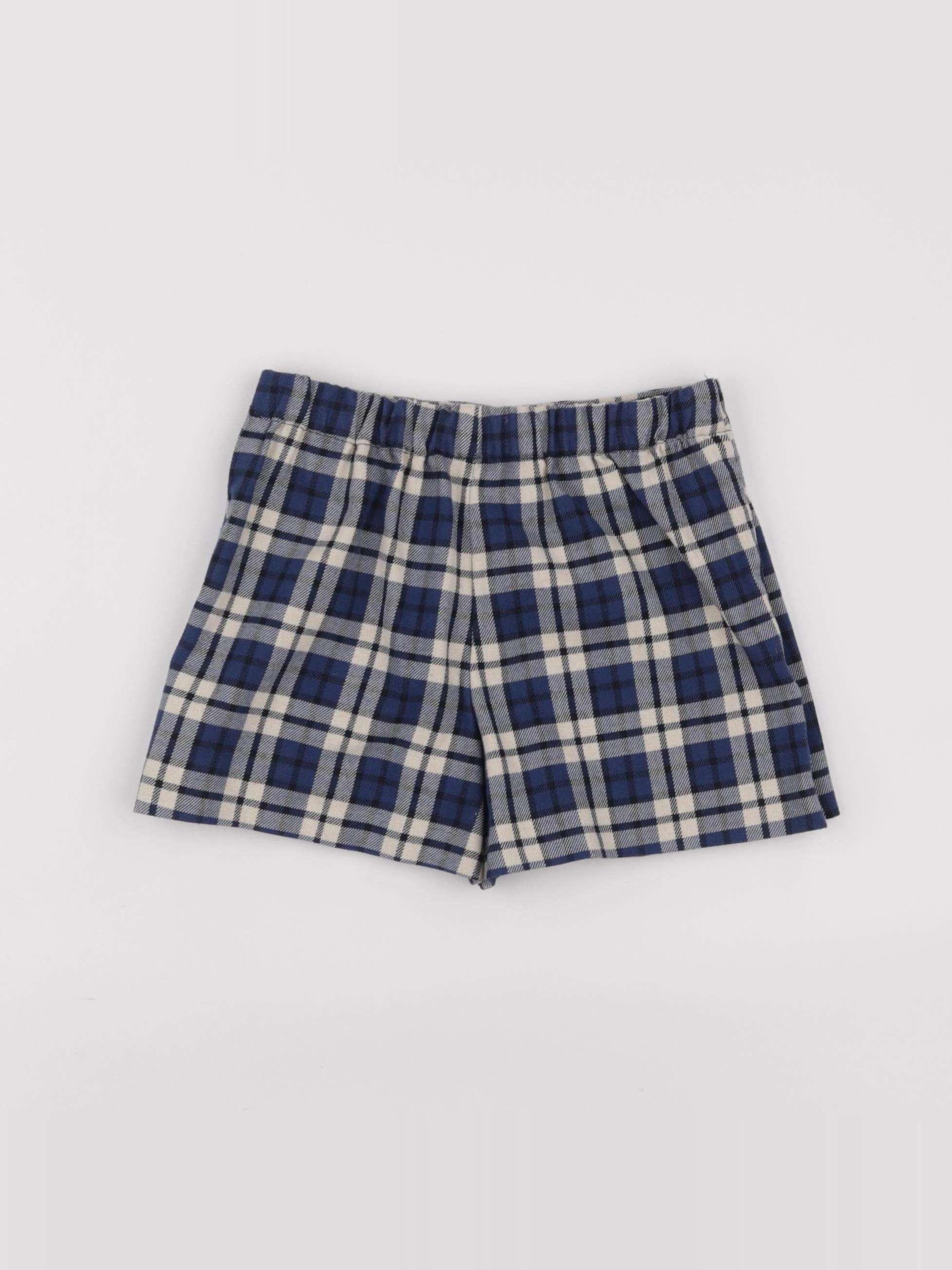 Zara - jupe short bleu - 2/3 ans