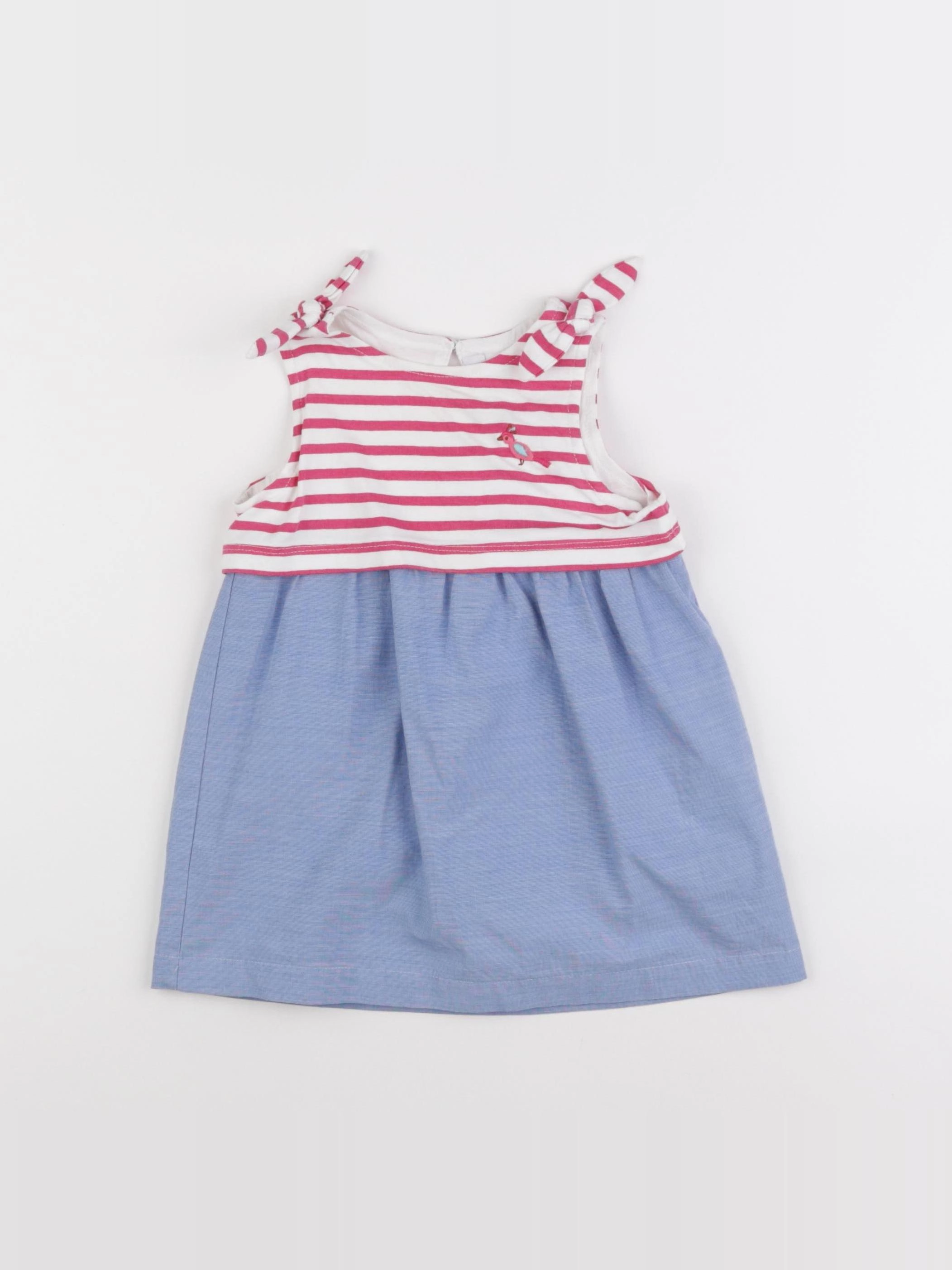 Cadet Rousselle - robe bleu - 12 mois
