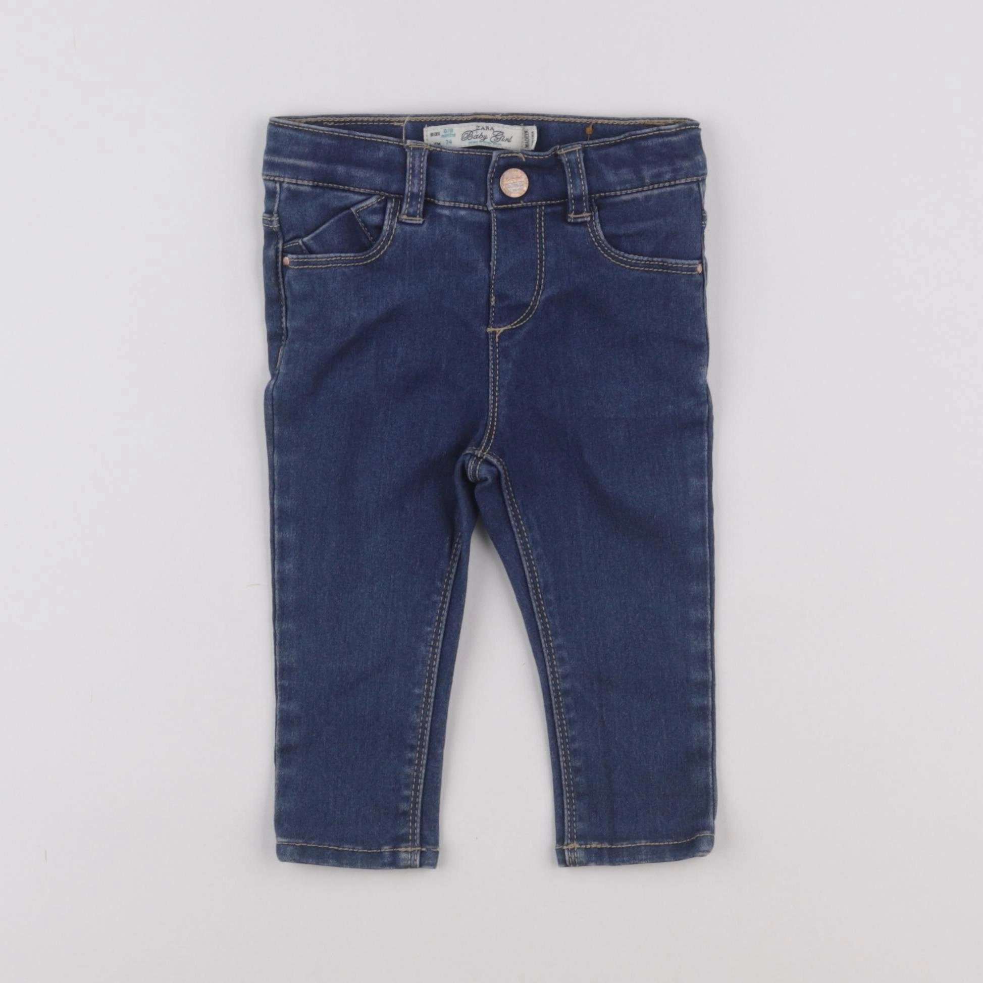 Zara - jean bleu - 6/9 mois