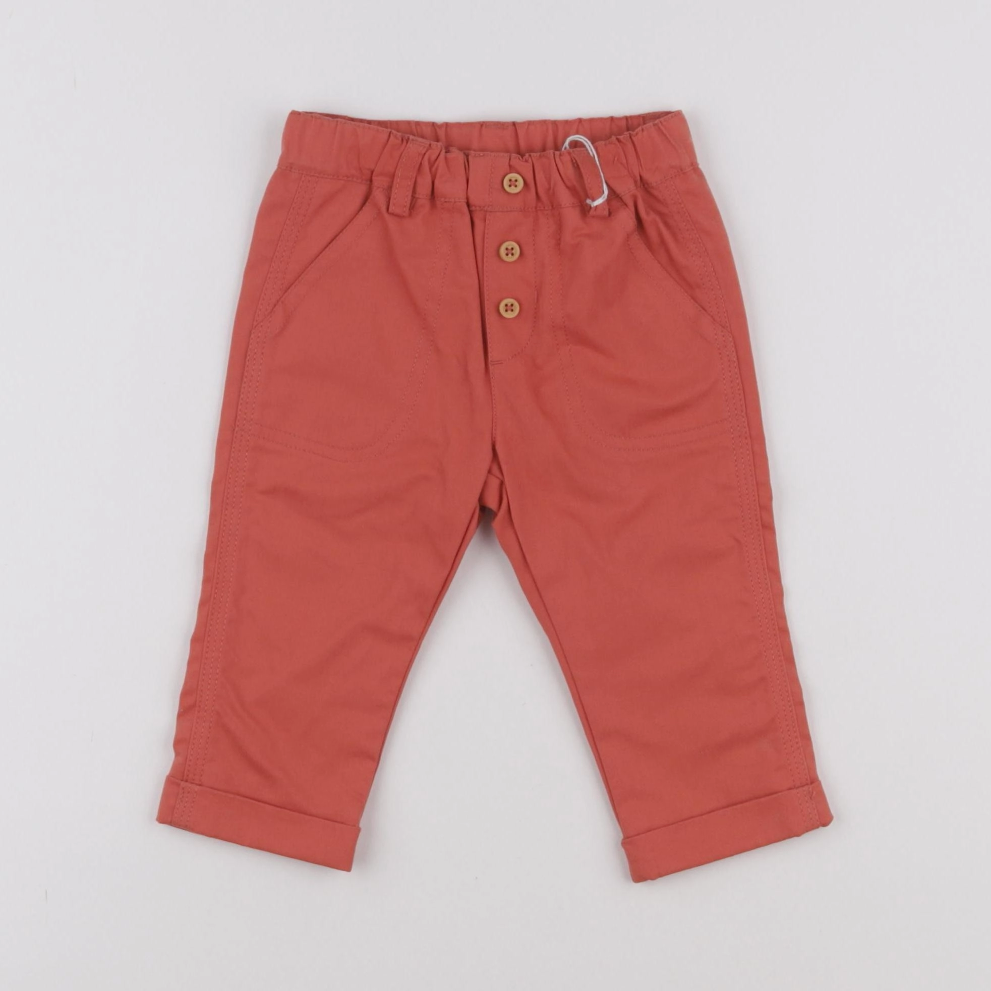 Boutchou - pantalon orange - 6 mois