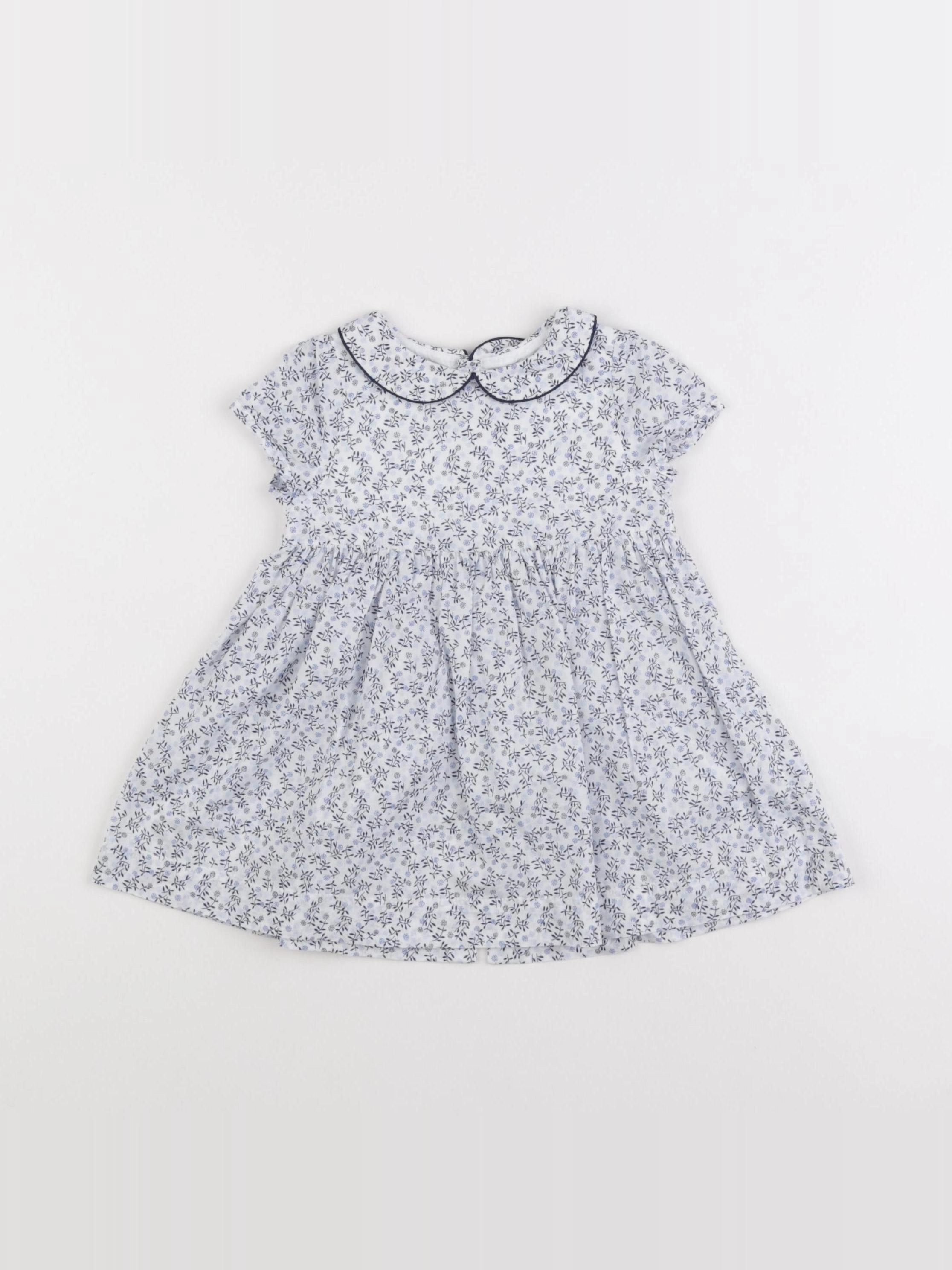 Jacadi - robe bleu - 12 mois