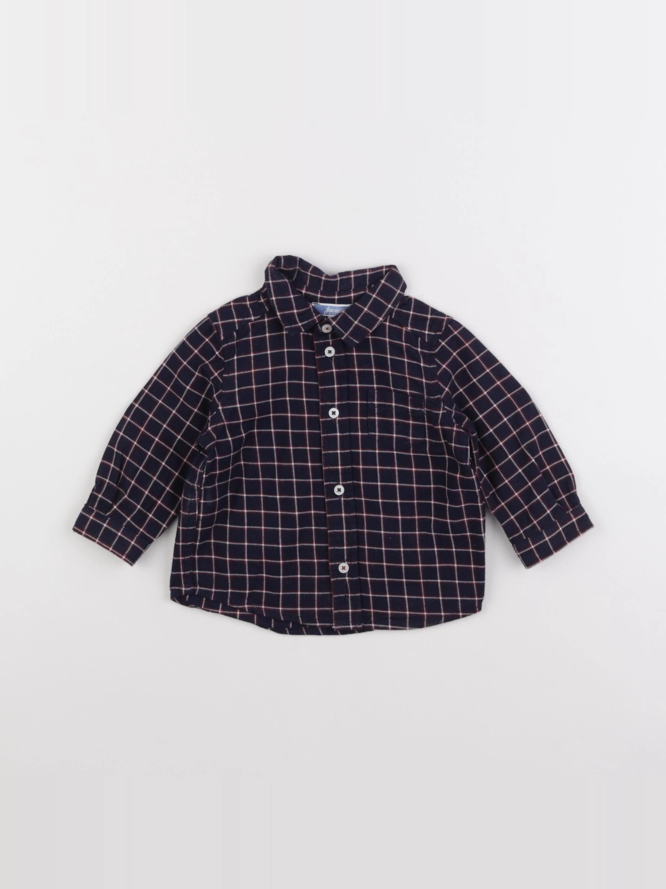Jacadi - chemise bleu - 6 mois