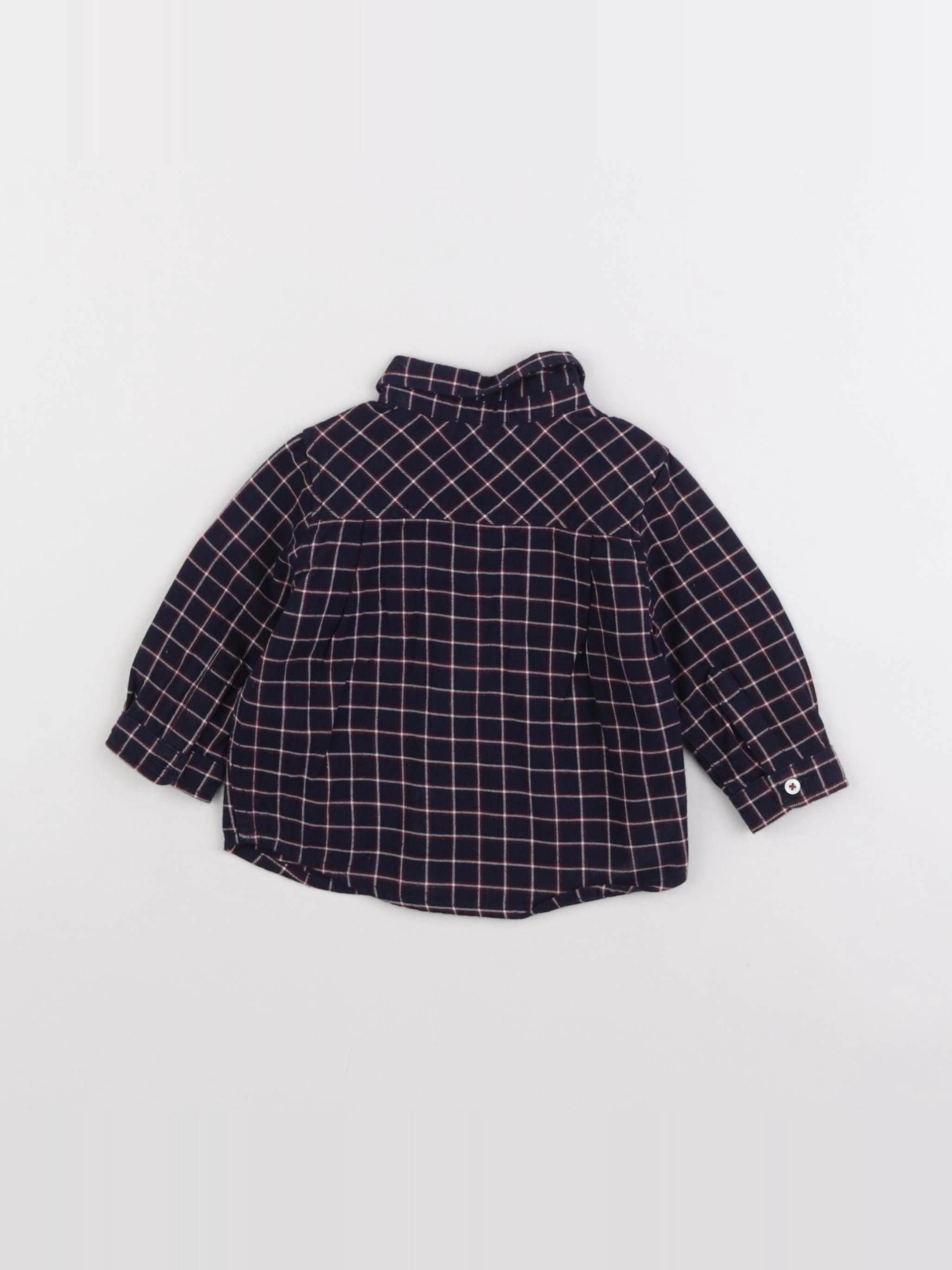 Jacadi - chemise bleu - 6 mois