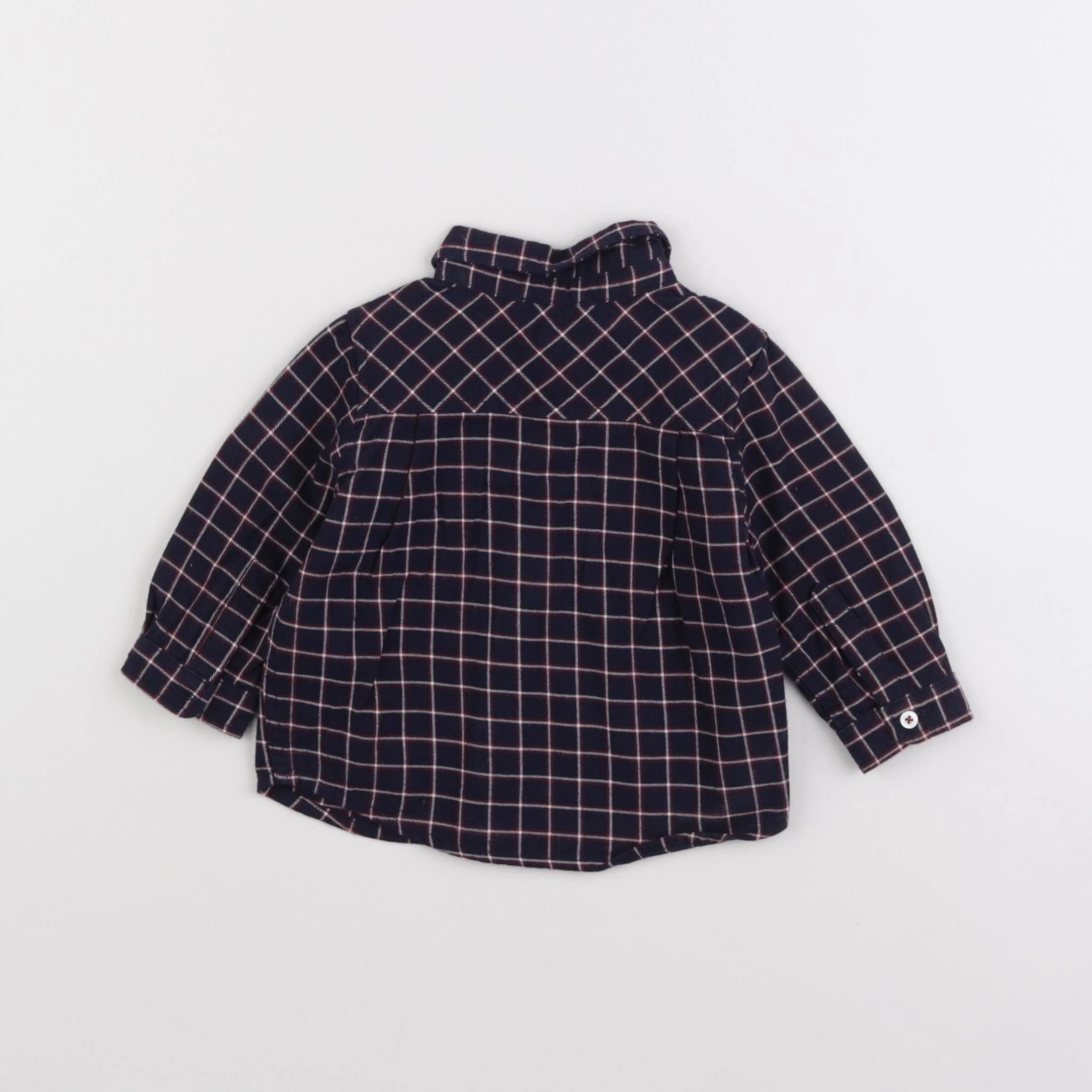 Jacadi - chemise bleu - 6 mois