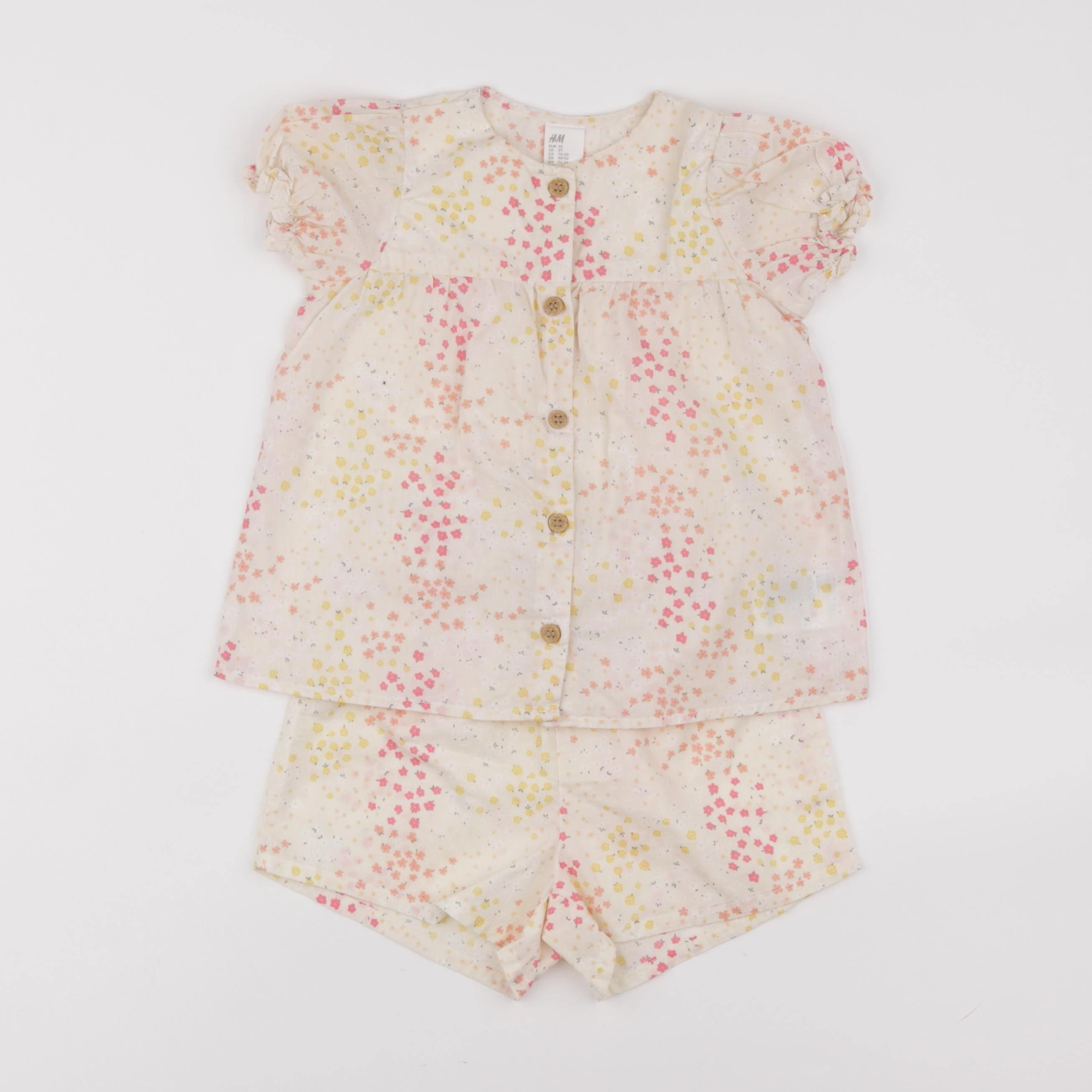 H&M - ensemble jaune - 18/24 mois