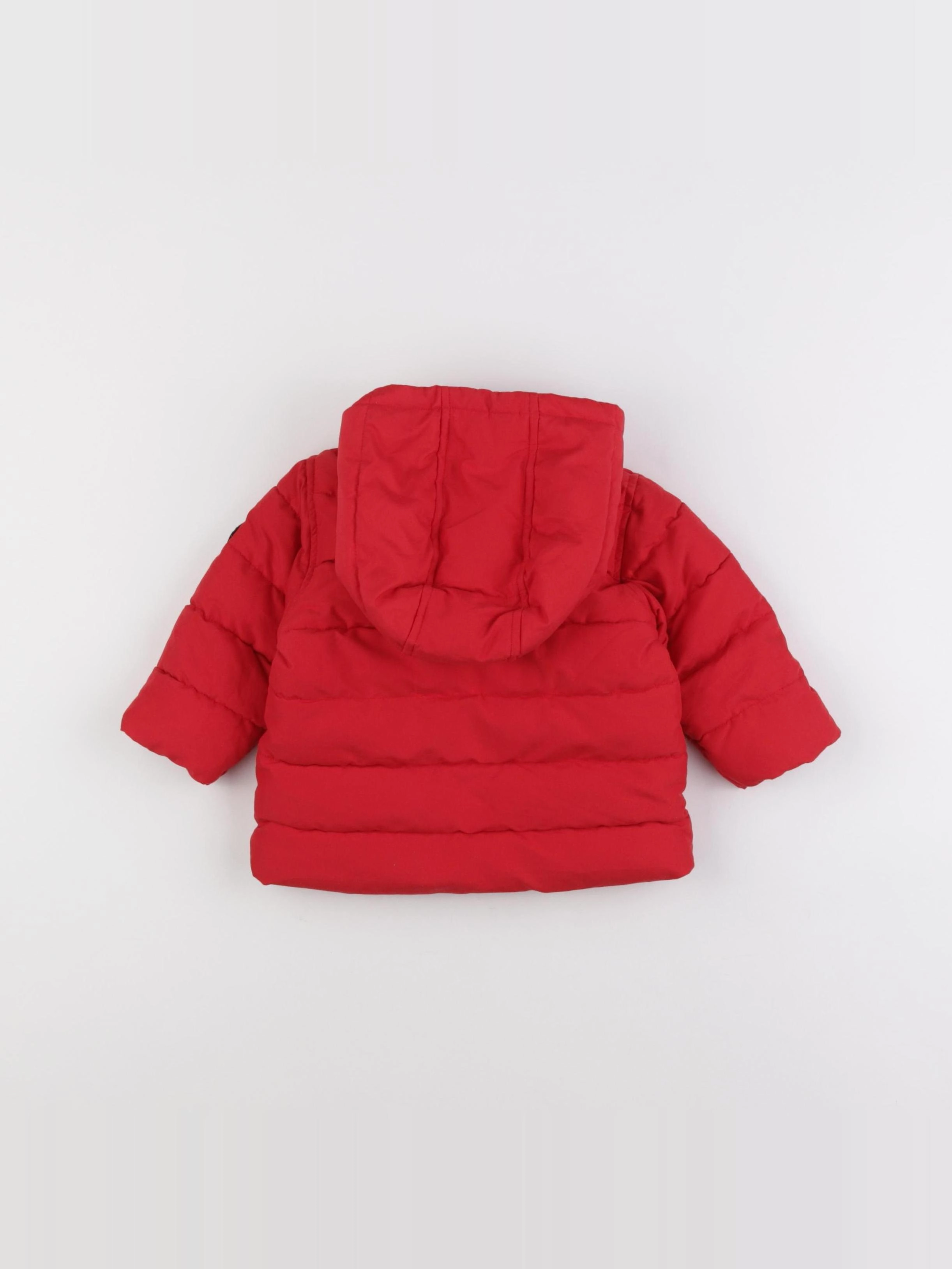 Petit Bateau - doudoune rouge - 6 mois