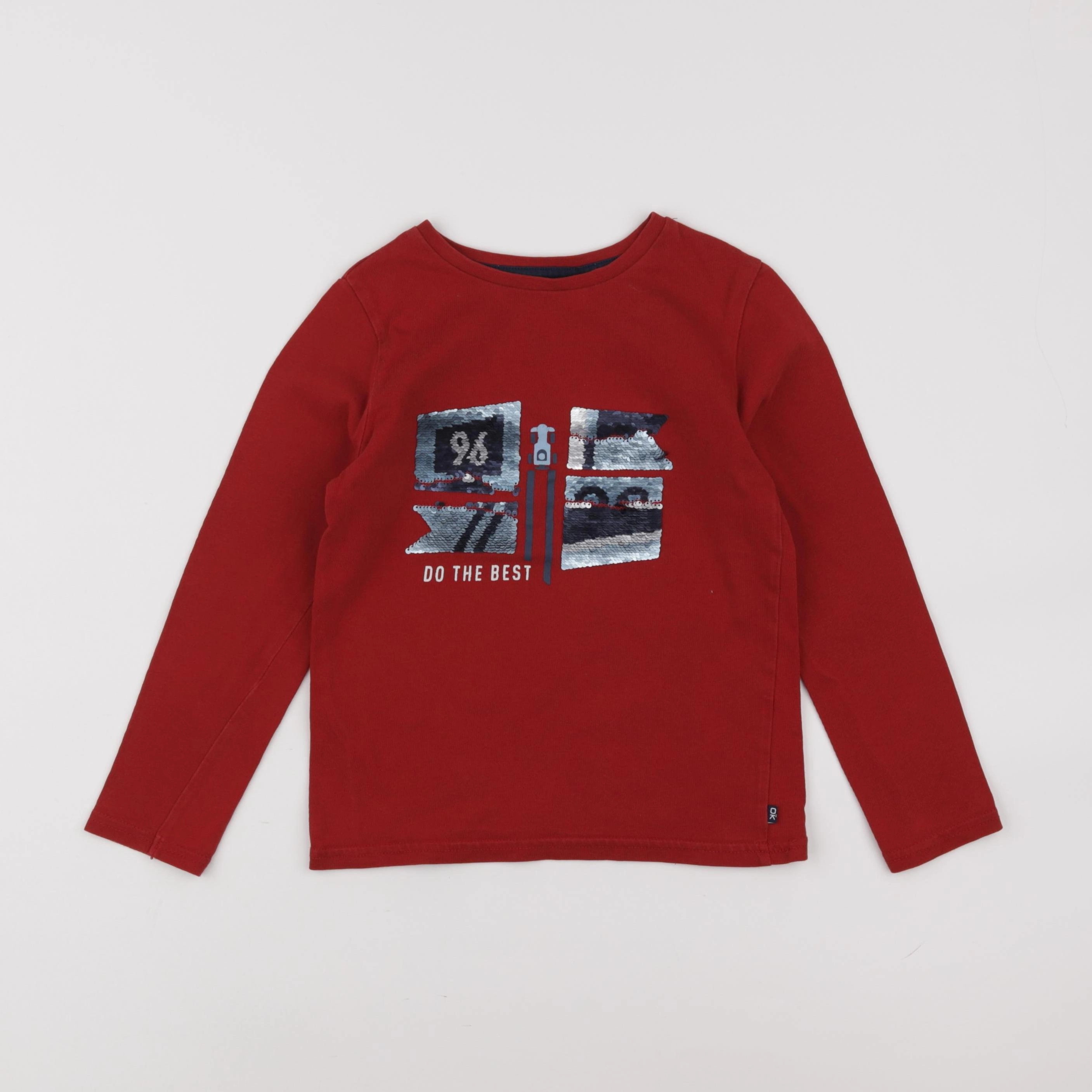 Okaidi - tee-shirt rouge - 6 ans