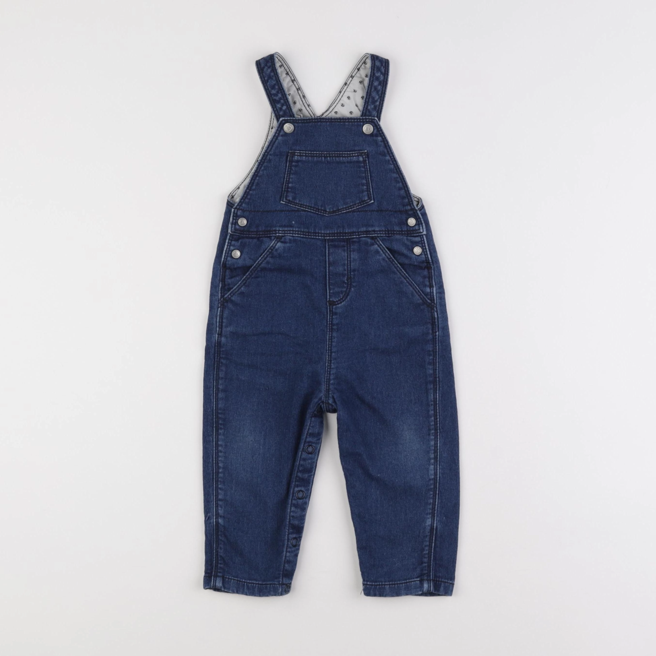 Petit Bateau - salopette bleu - 12 mois