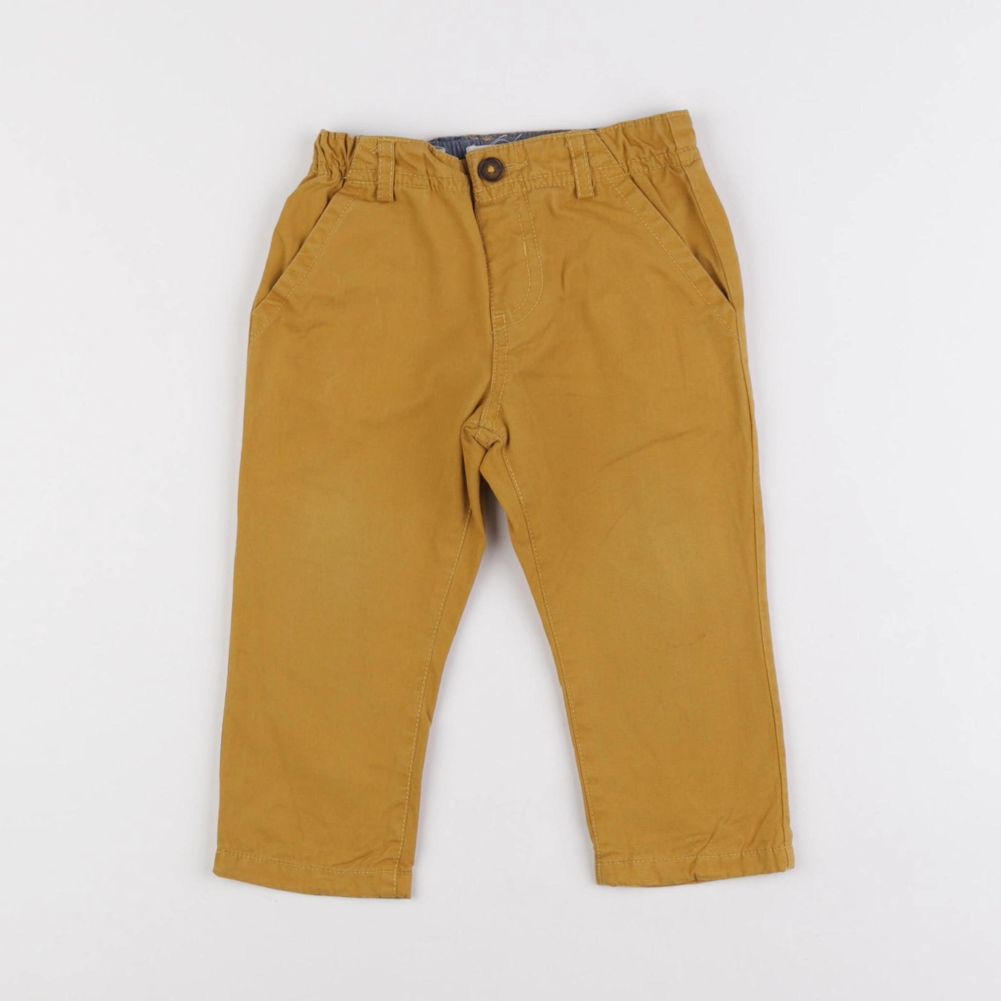 Boutchou - pantalon jaune - 12 mois