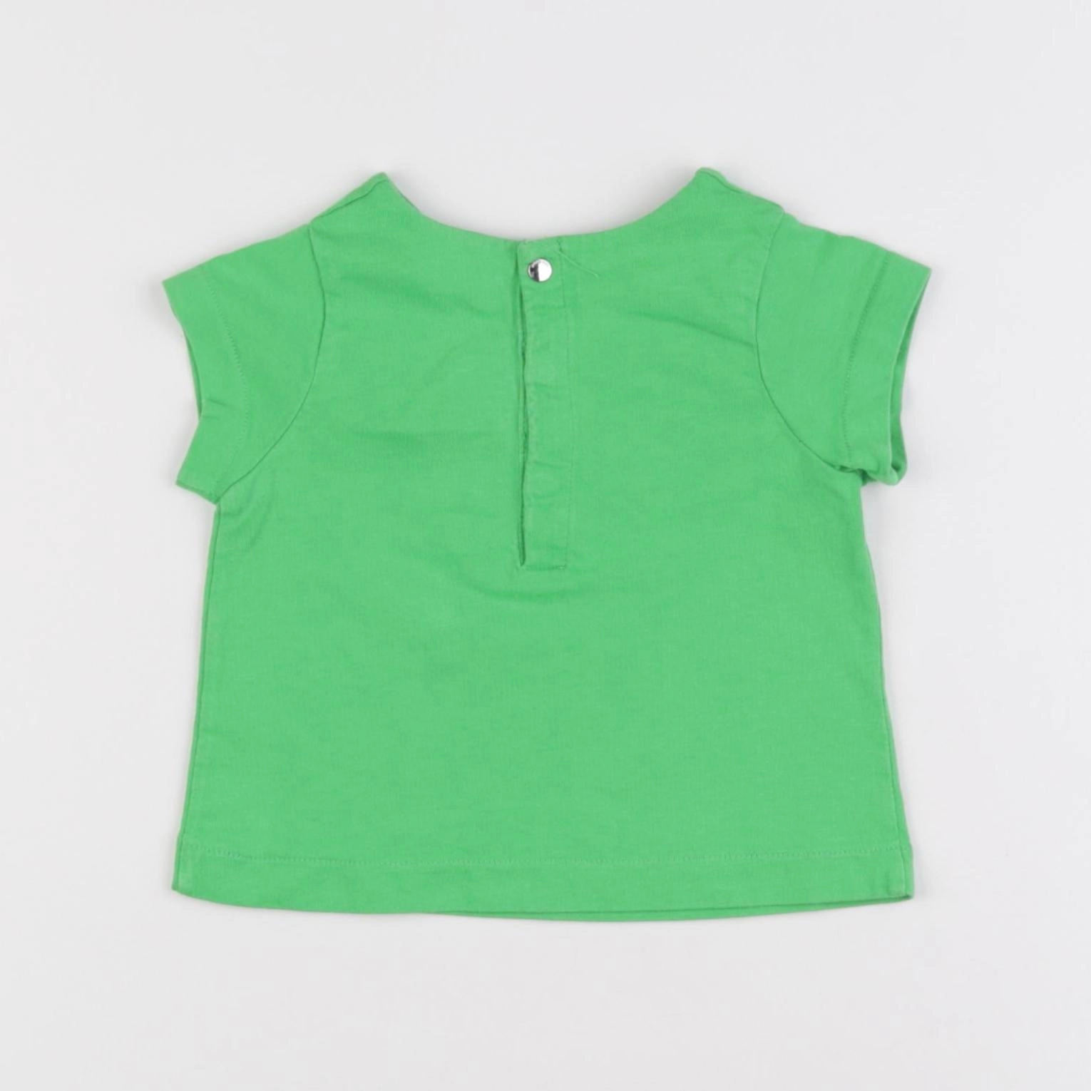 Jacadi - tee-shirt vert - 12 mois