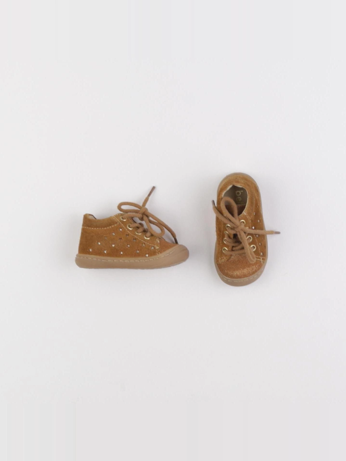 Bellamy - bottillons marron, or - pointure 19