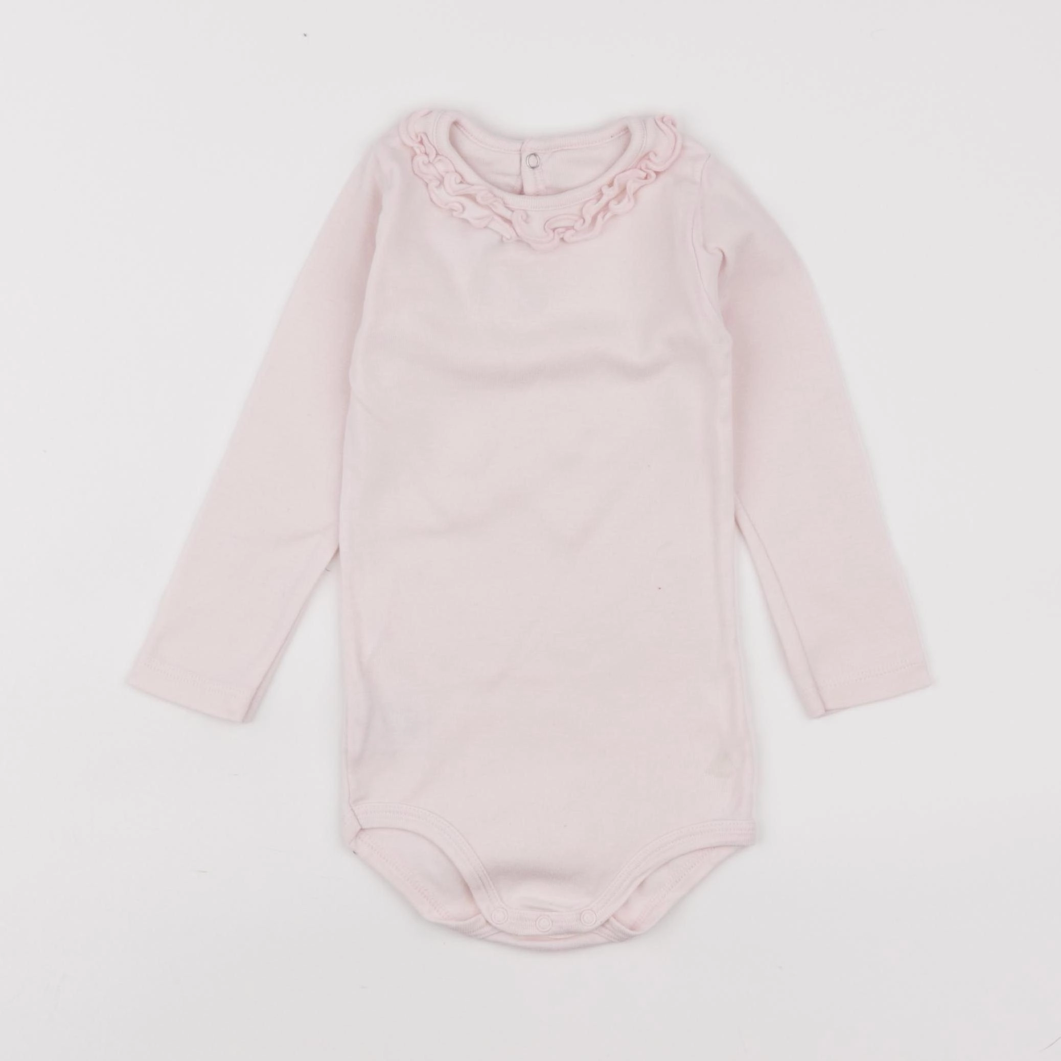 Petit Bateau - body à col rose - 18 mois