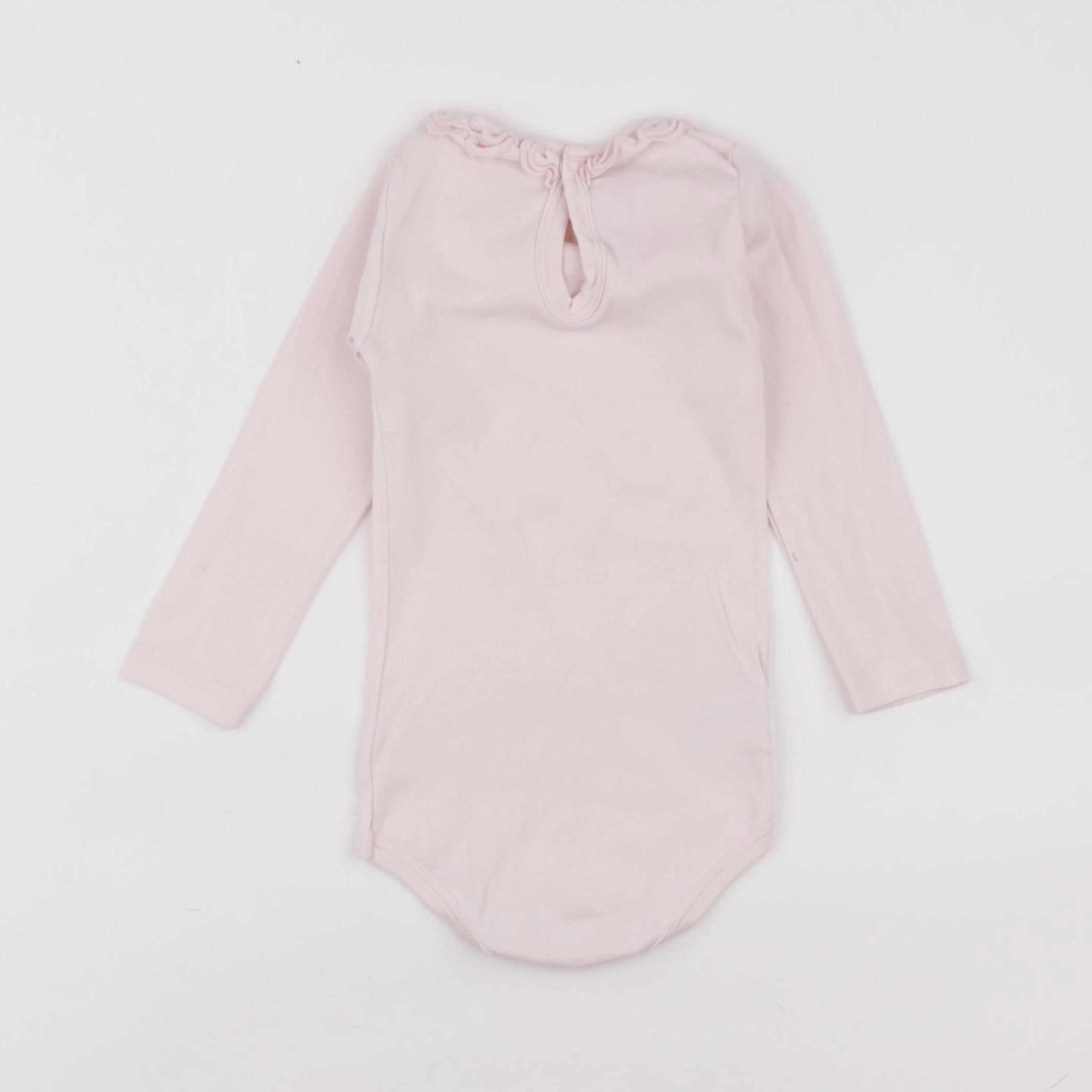 Petit Bateau - body à col rose - 18 mois