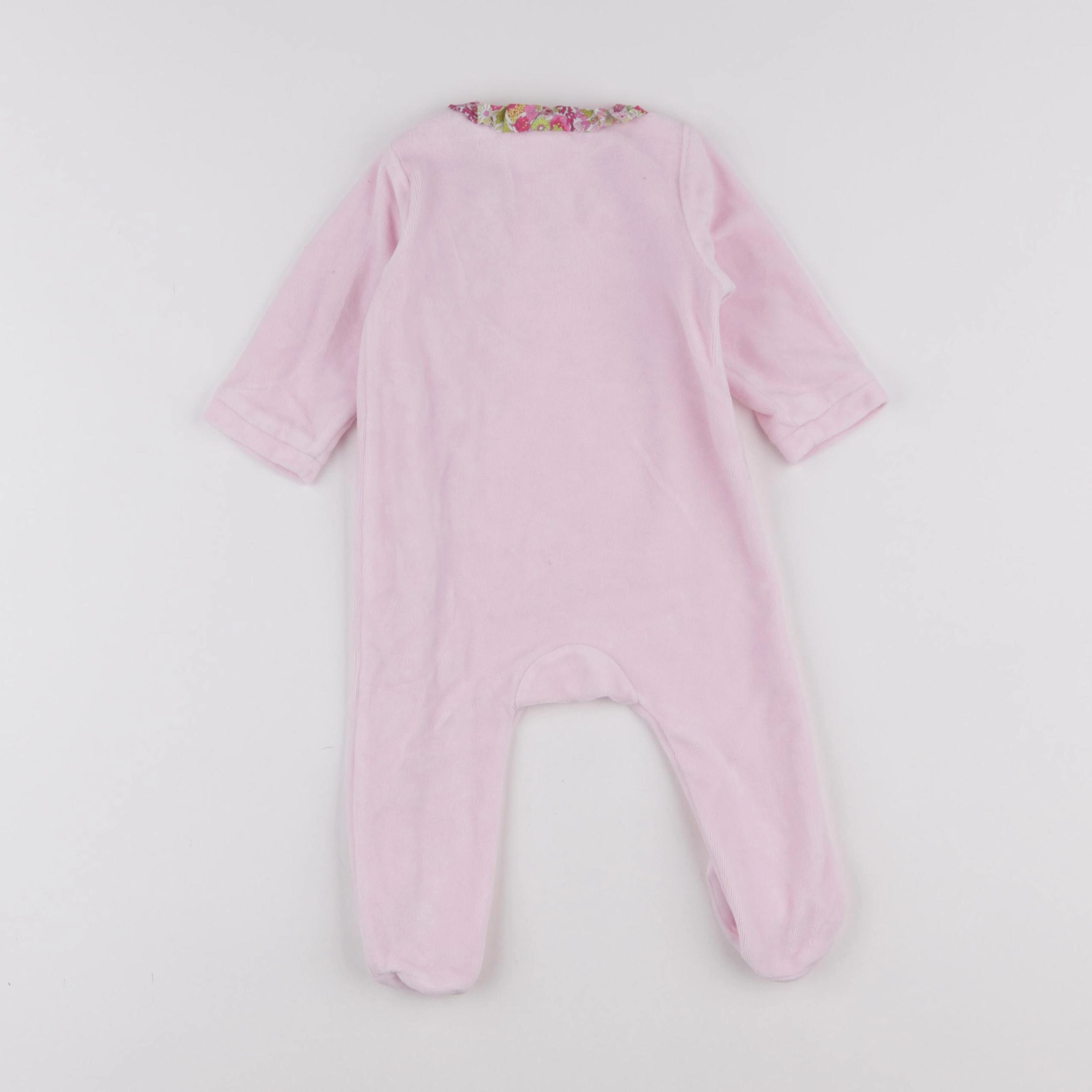 Jacadi - pyjama liberty velours rose - 6 mois