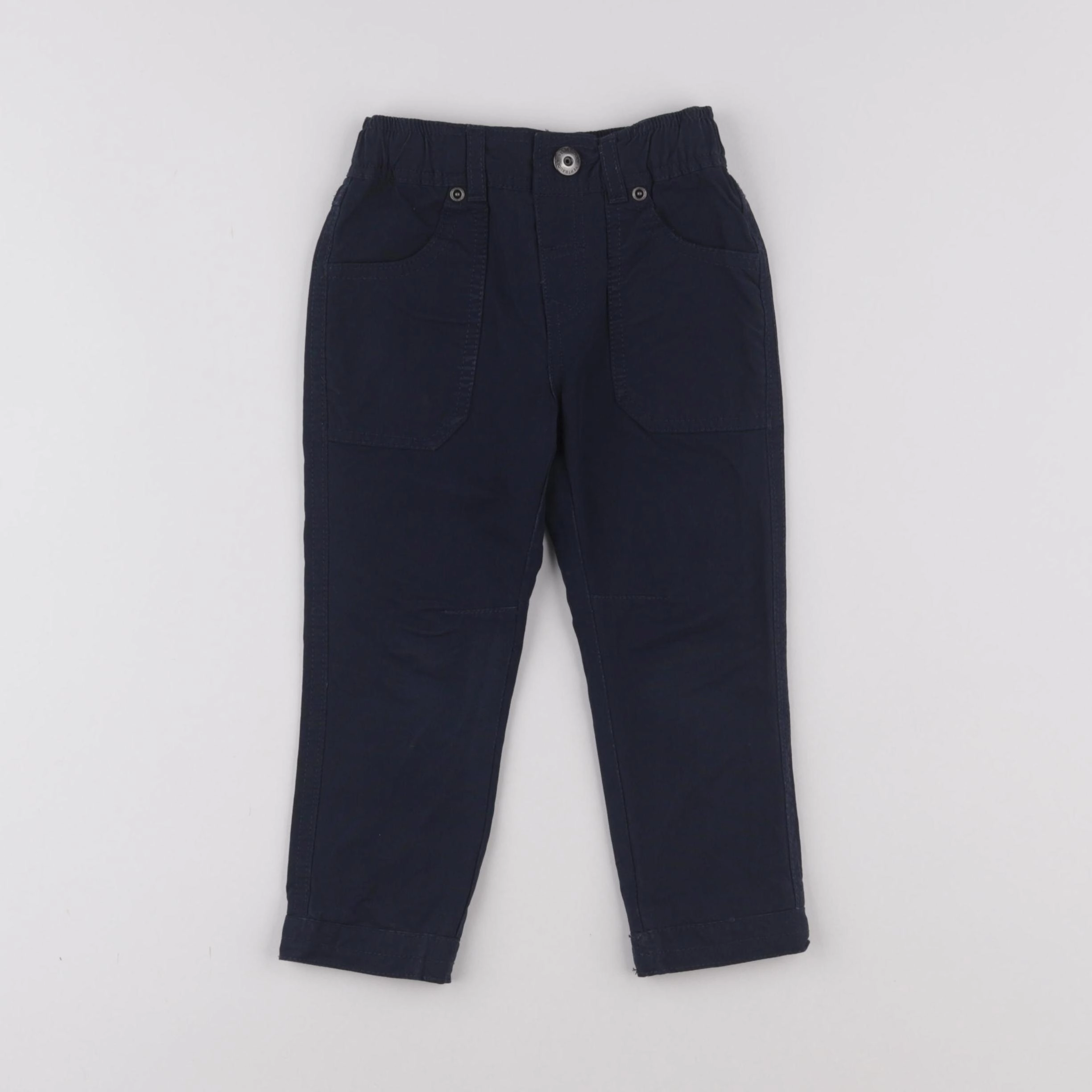 Vertbaudet - pantalon bleu - 2 ans