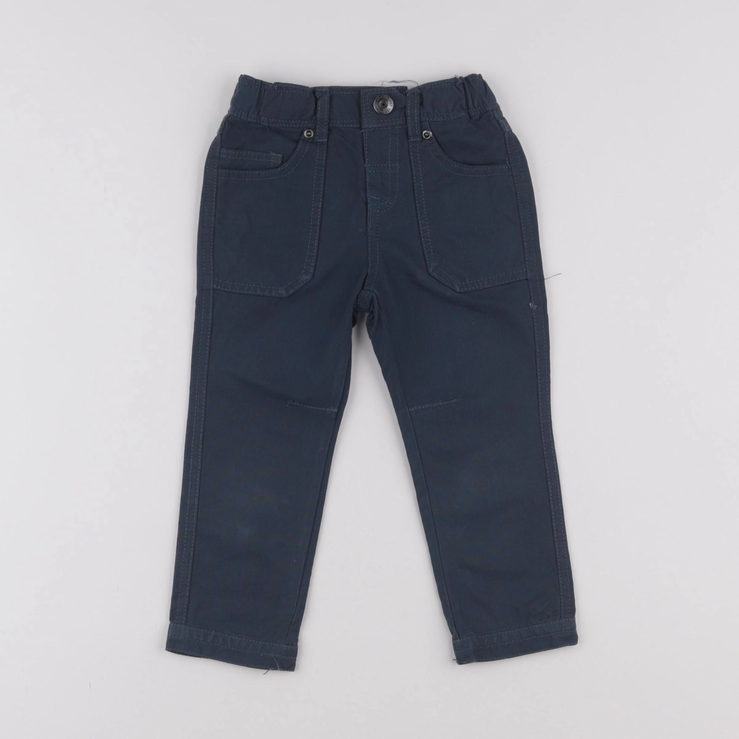 Vertbaudet - pantalon bleu - 2 ans