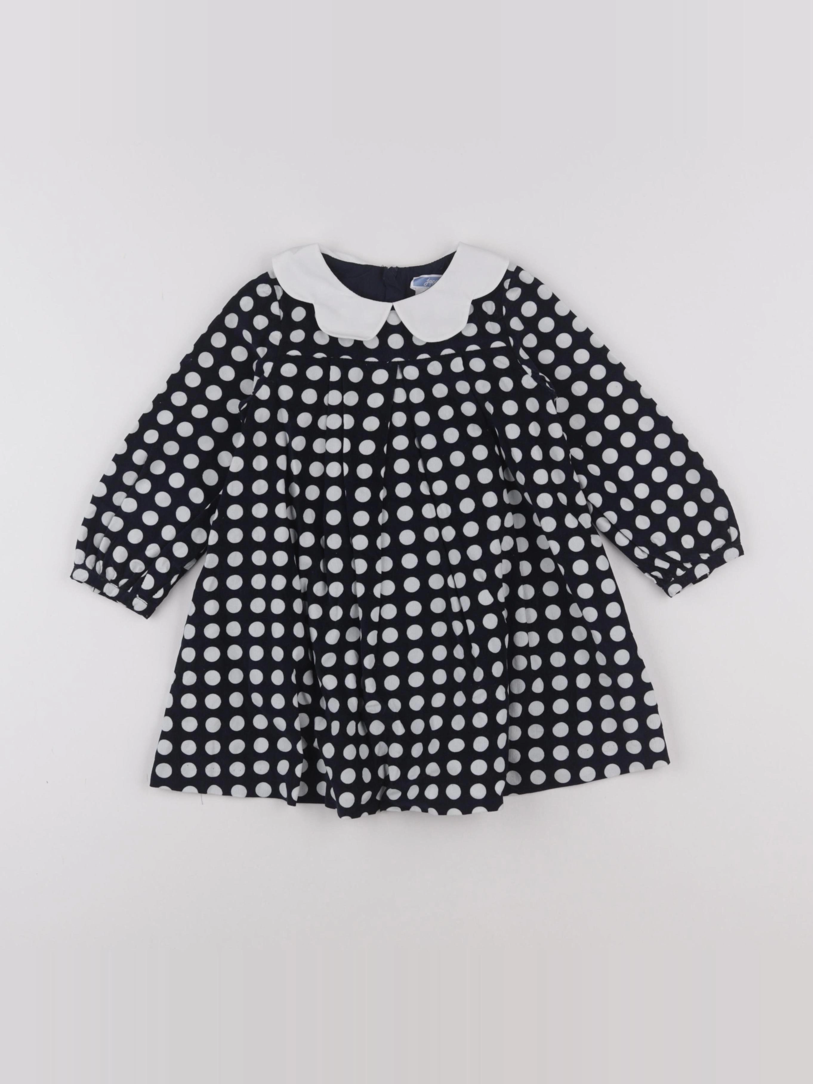 Jacadi - robe bleu, blanc - 24 mois