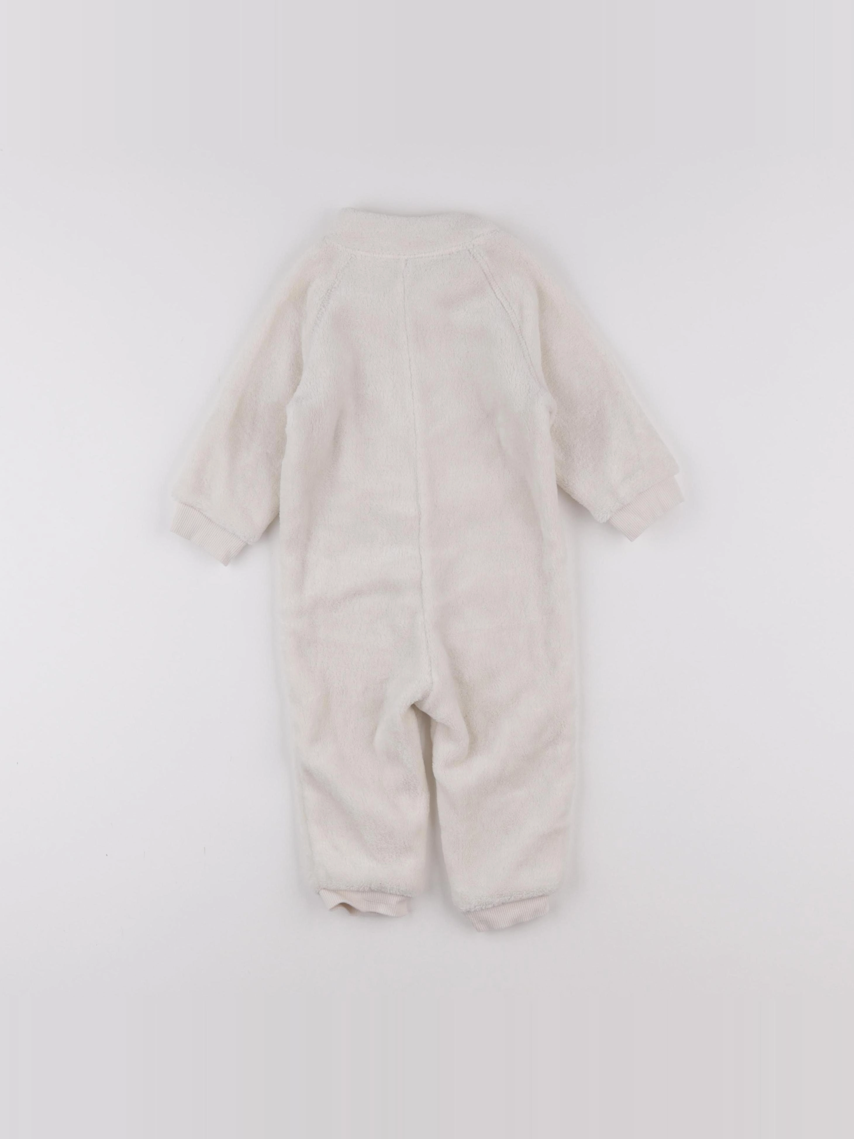 H&M - sur-pyjama blanc - 6/9 mois
