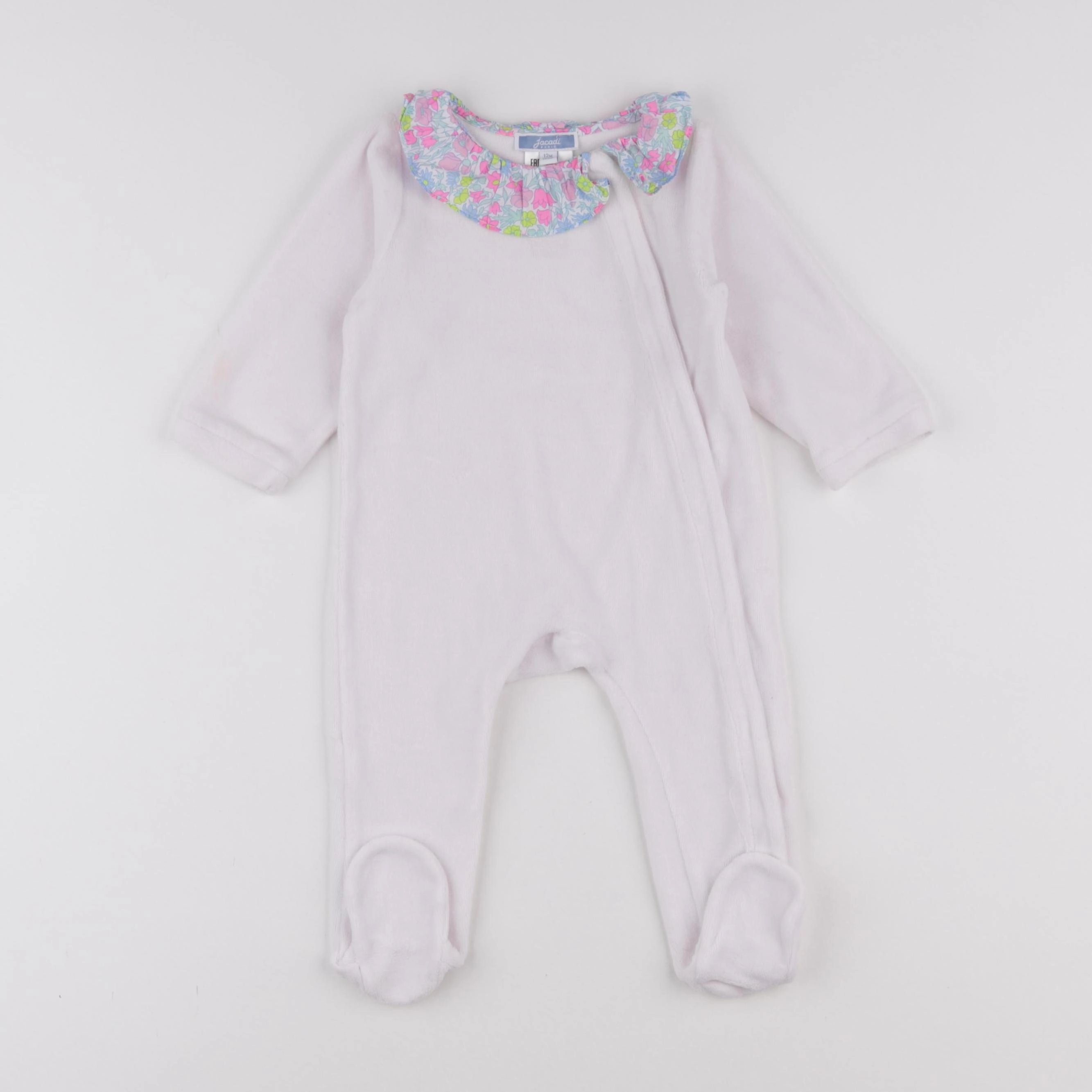 Jacadi - pyjama liberty velours rose - 12 mois