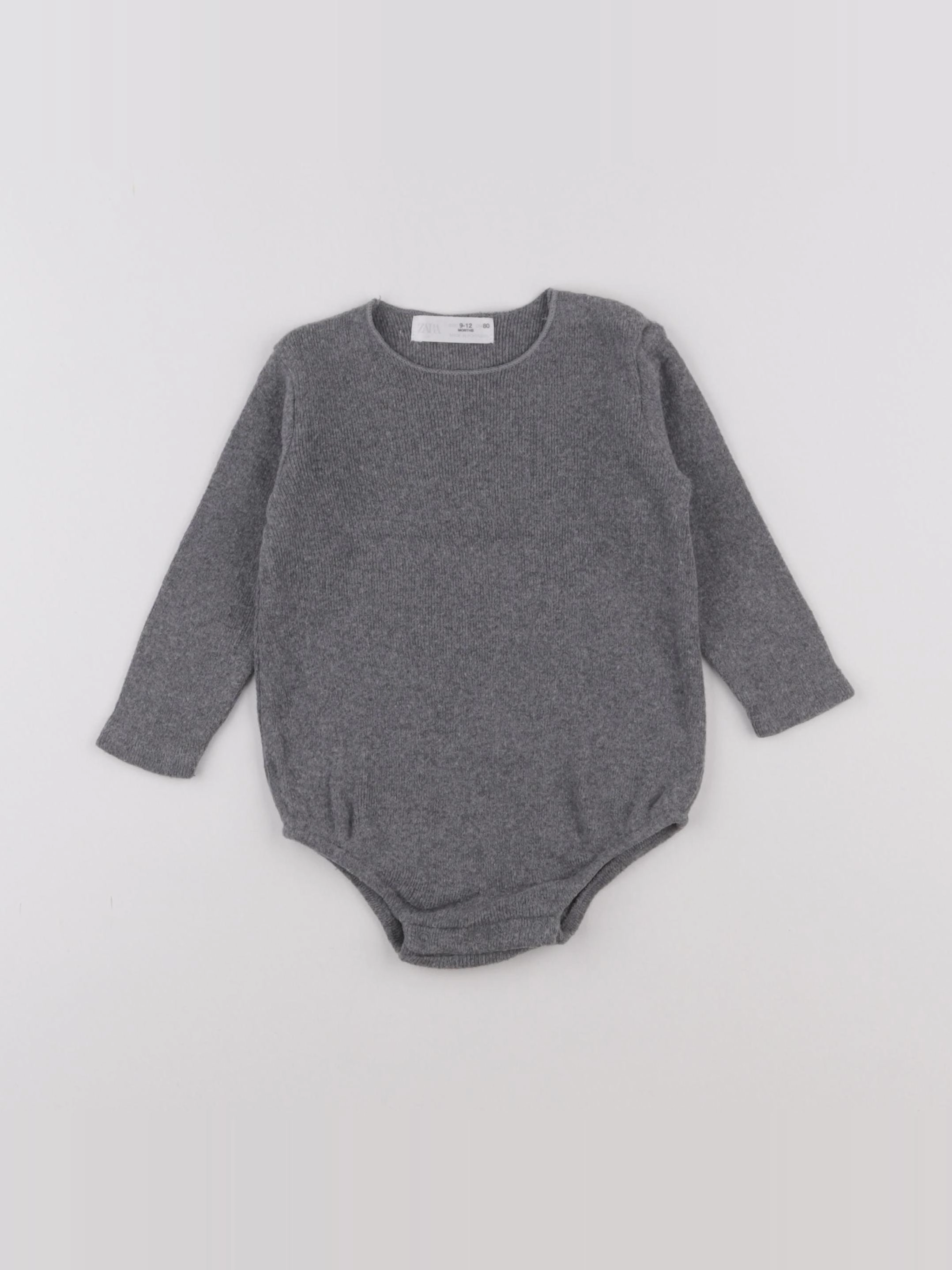 Zara - combinaison gris - 9/12 mois