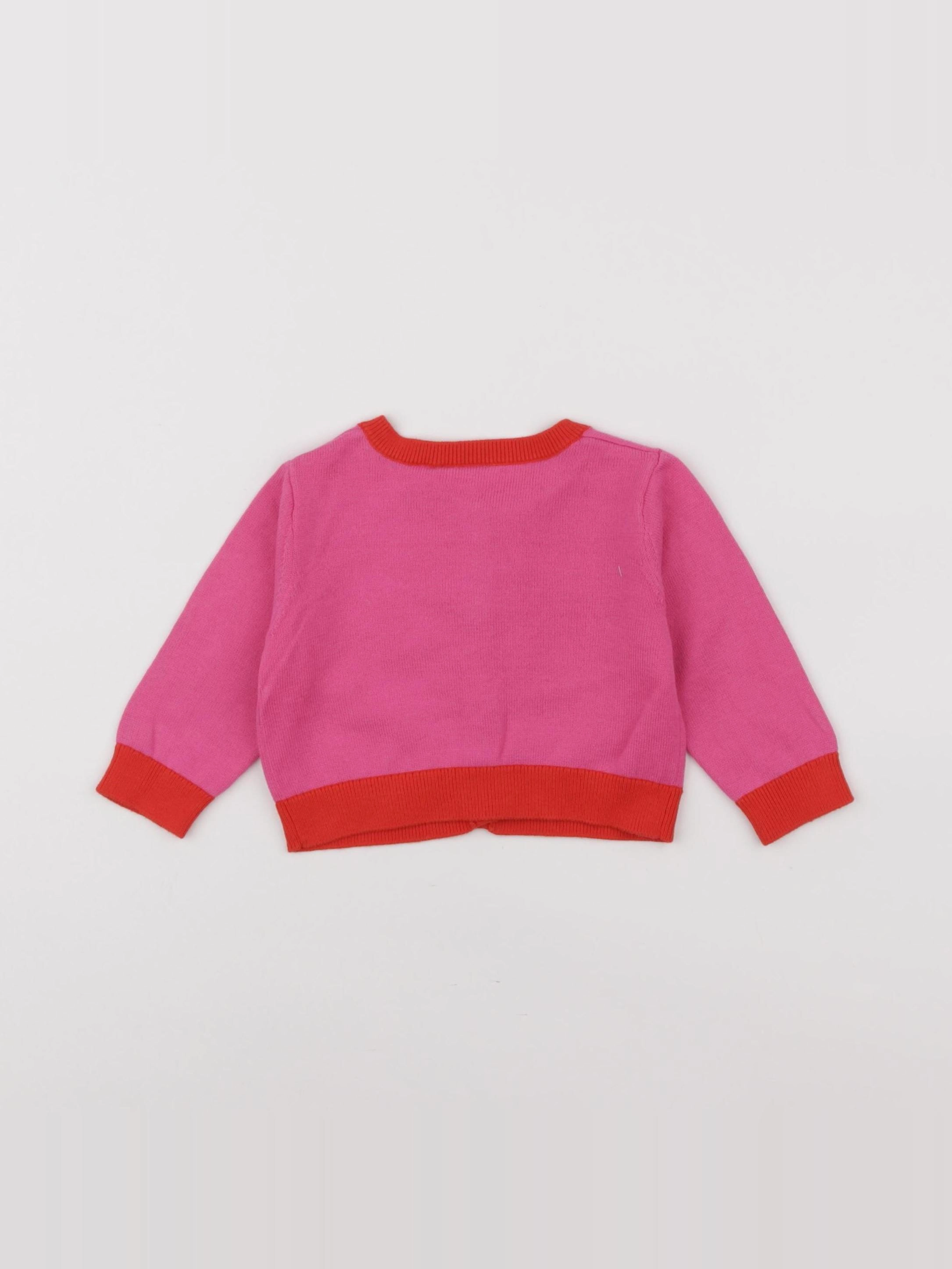 Jacadi - gilet rose - 6 mois