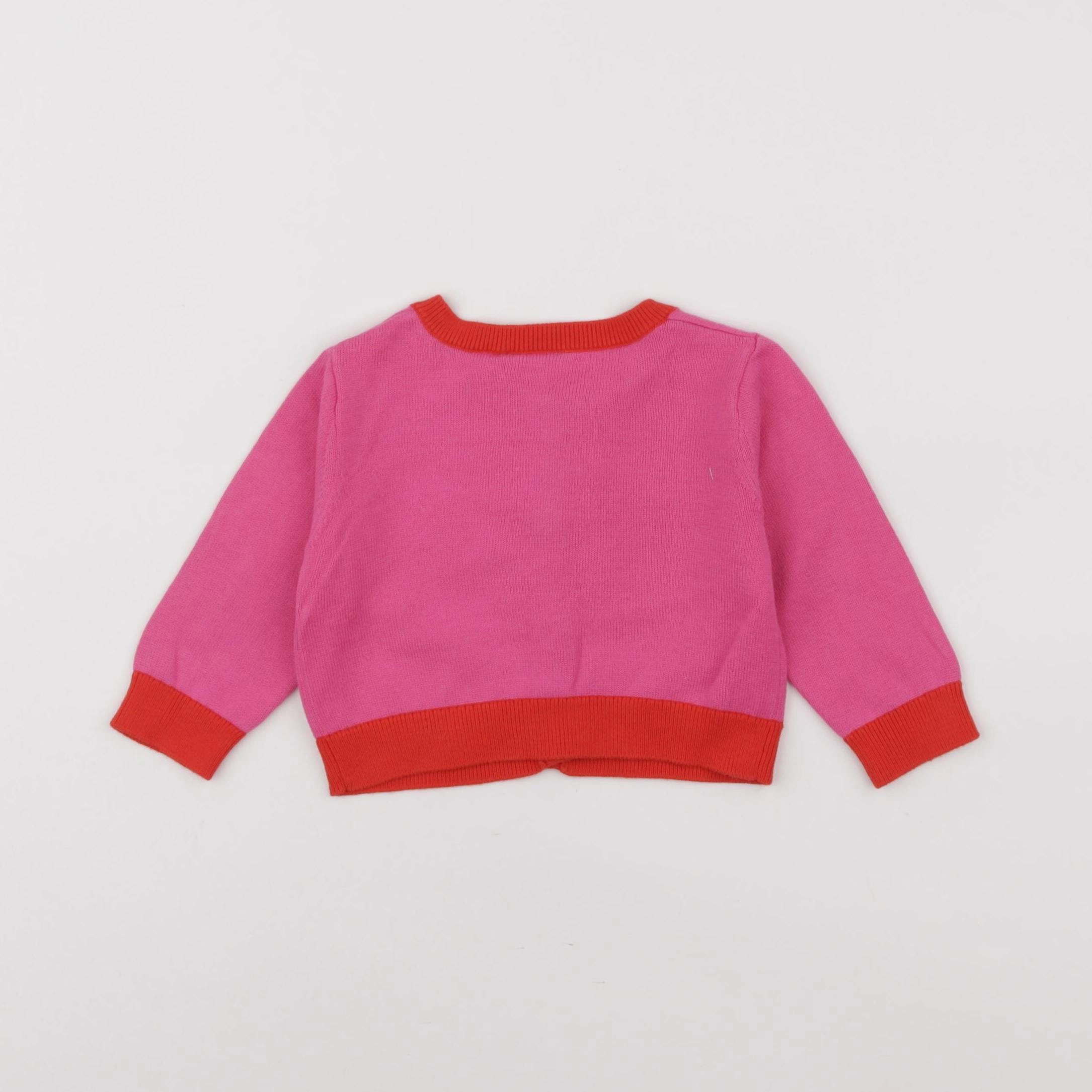 Jacadi - gilet rose - 6 mois