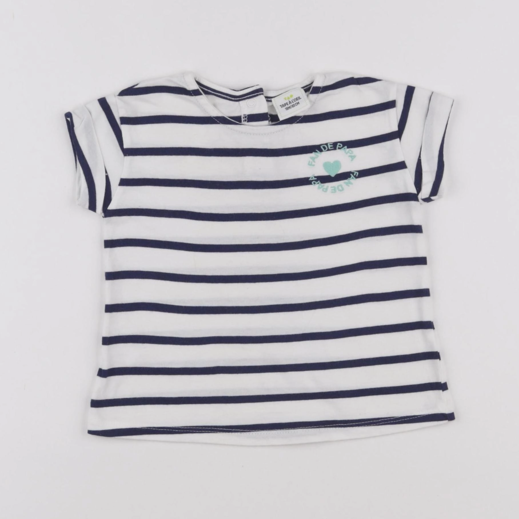 Tape à l'oeil - tee-shirt blanc - 18 mois