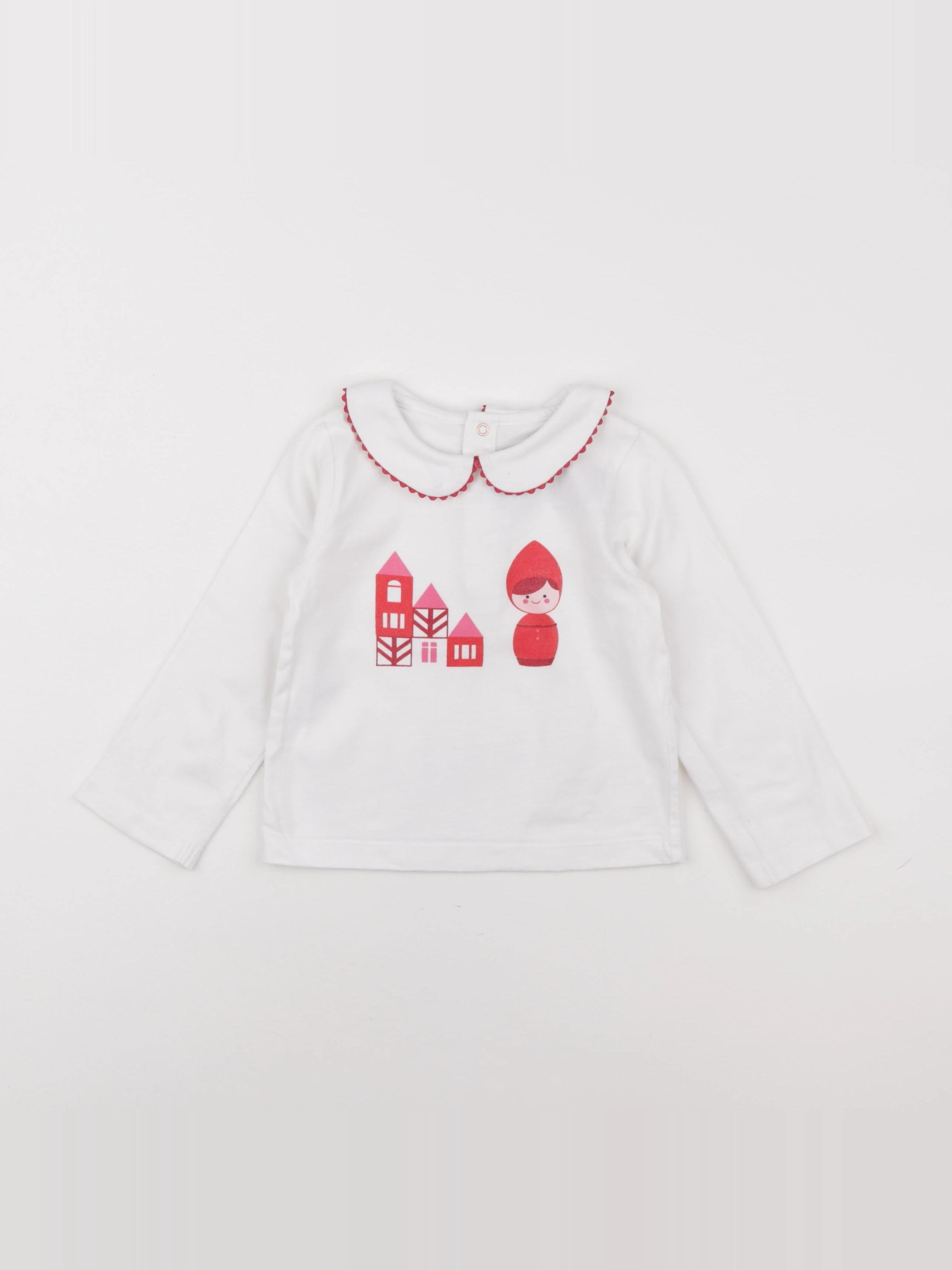 Jacadi - tee-shirt blanc - 36 mois