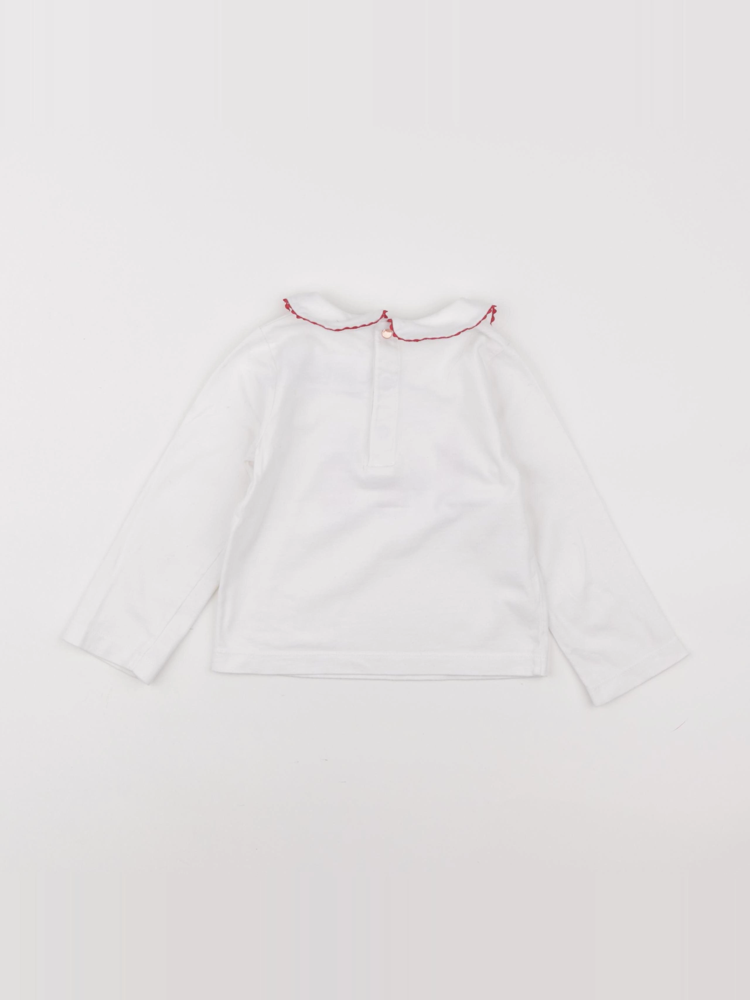 Jacadi - tee-shirt blanc - 36 mois