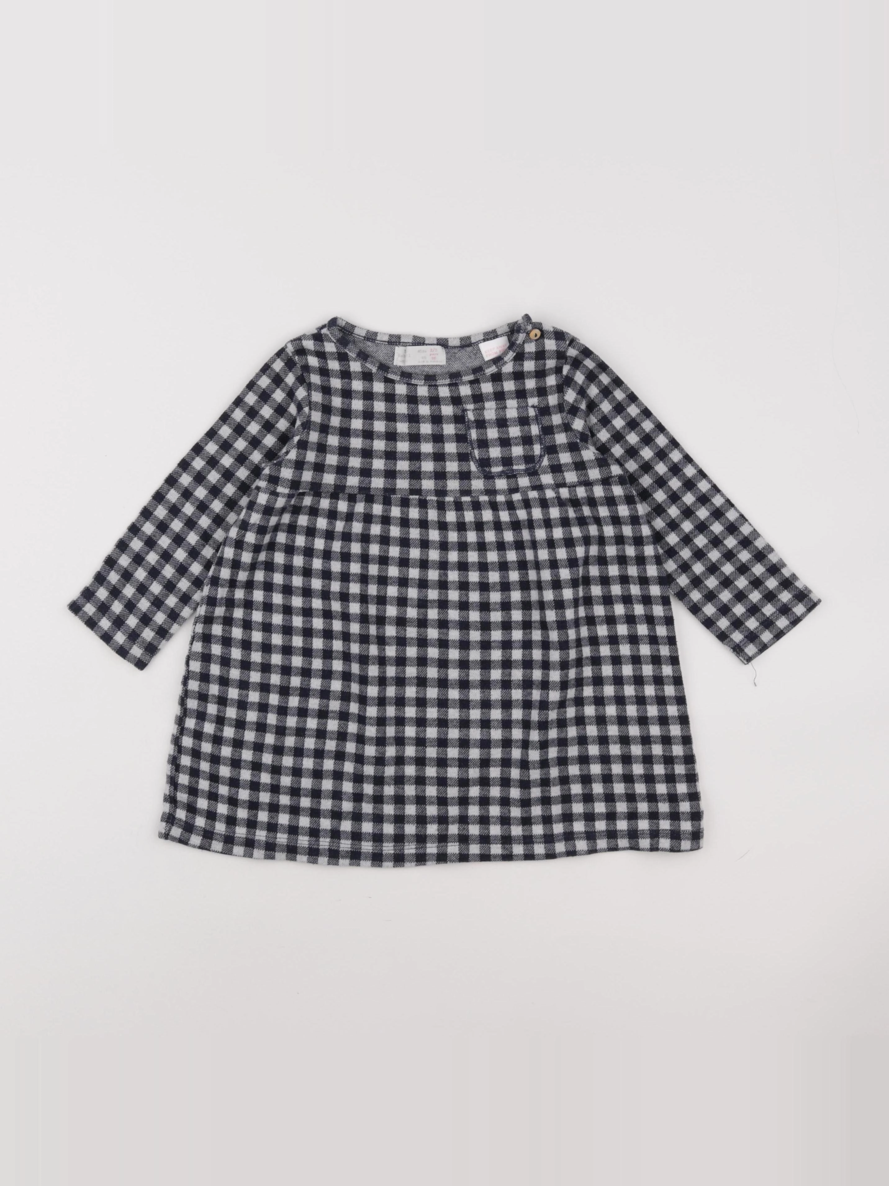 Zara - robe bleu - 2/3 ans