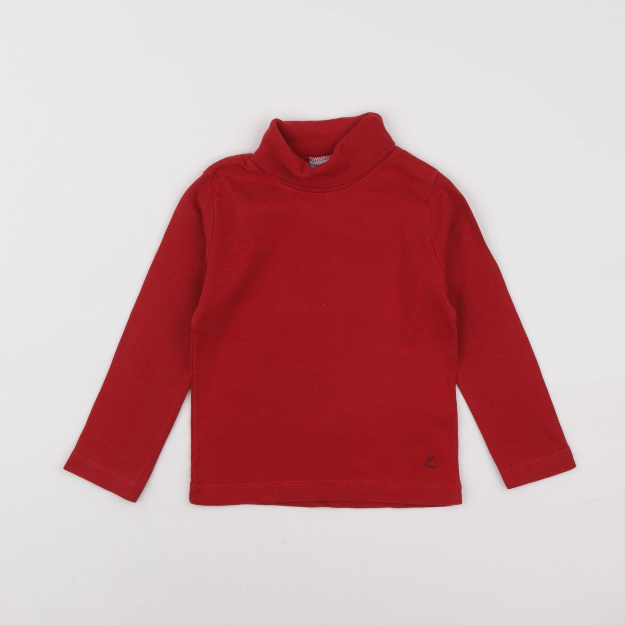 Petit Bateau - sous-pull rouge - 3 ans