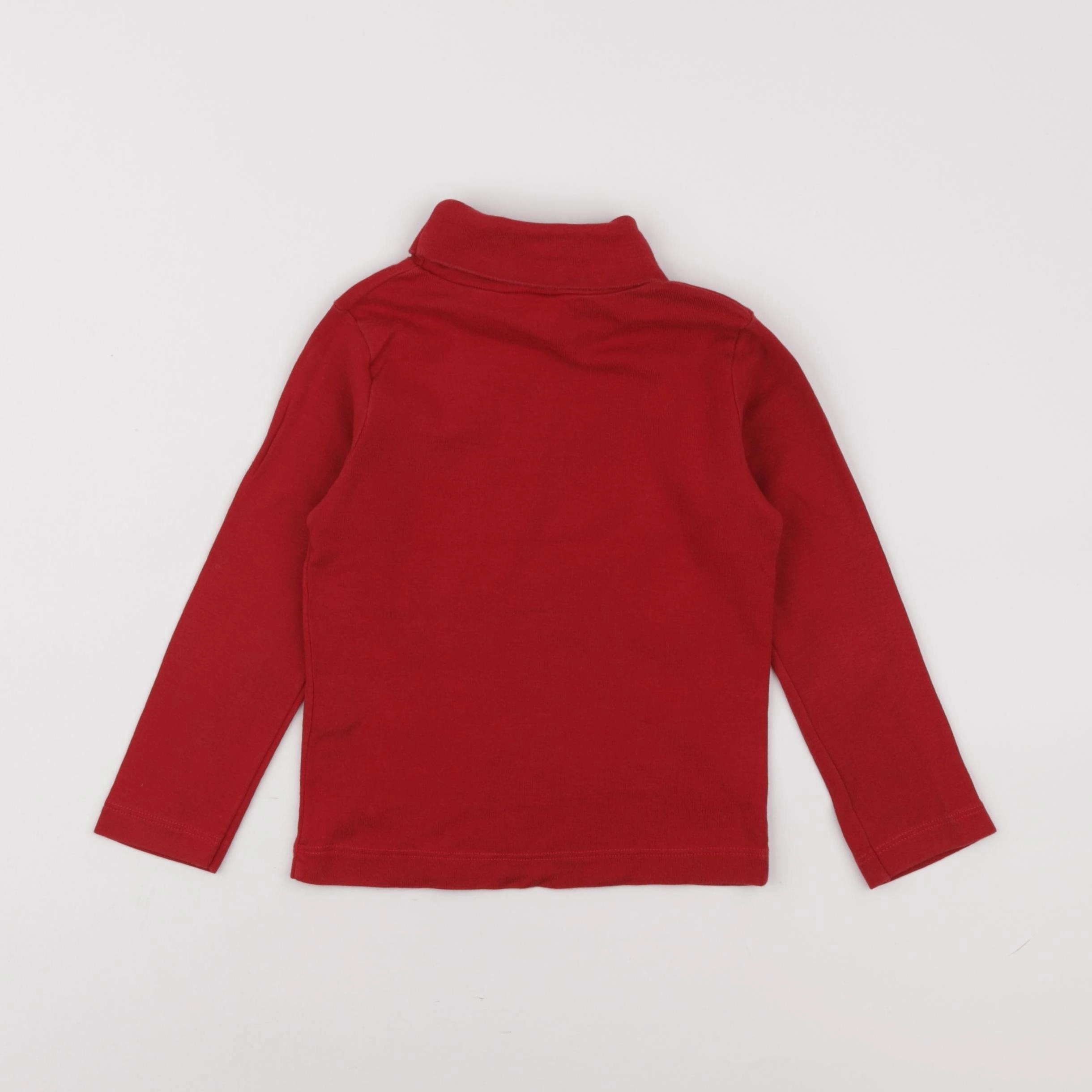 Petit Bateau - sous-pull rouge - 3 ans