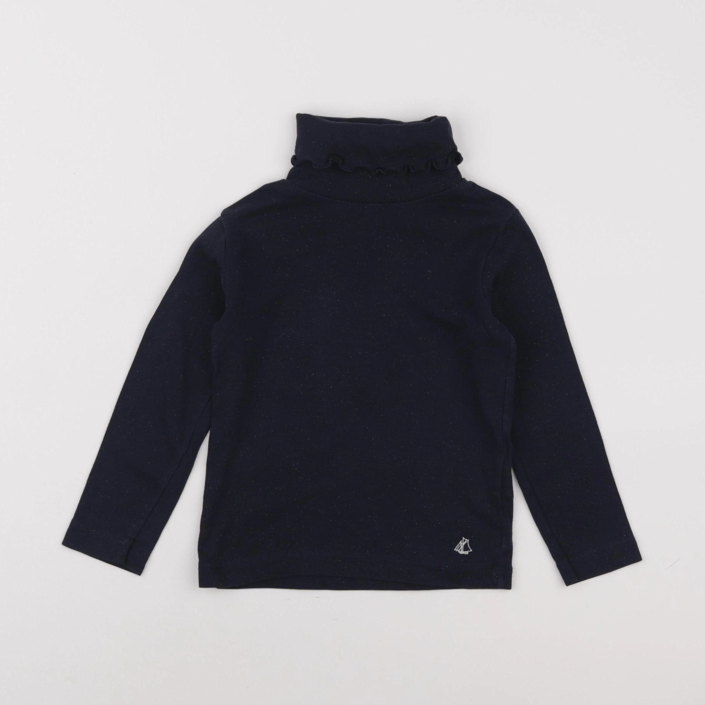 Petit Bateau - sous-pull bleu, argent - 3 ans