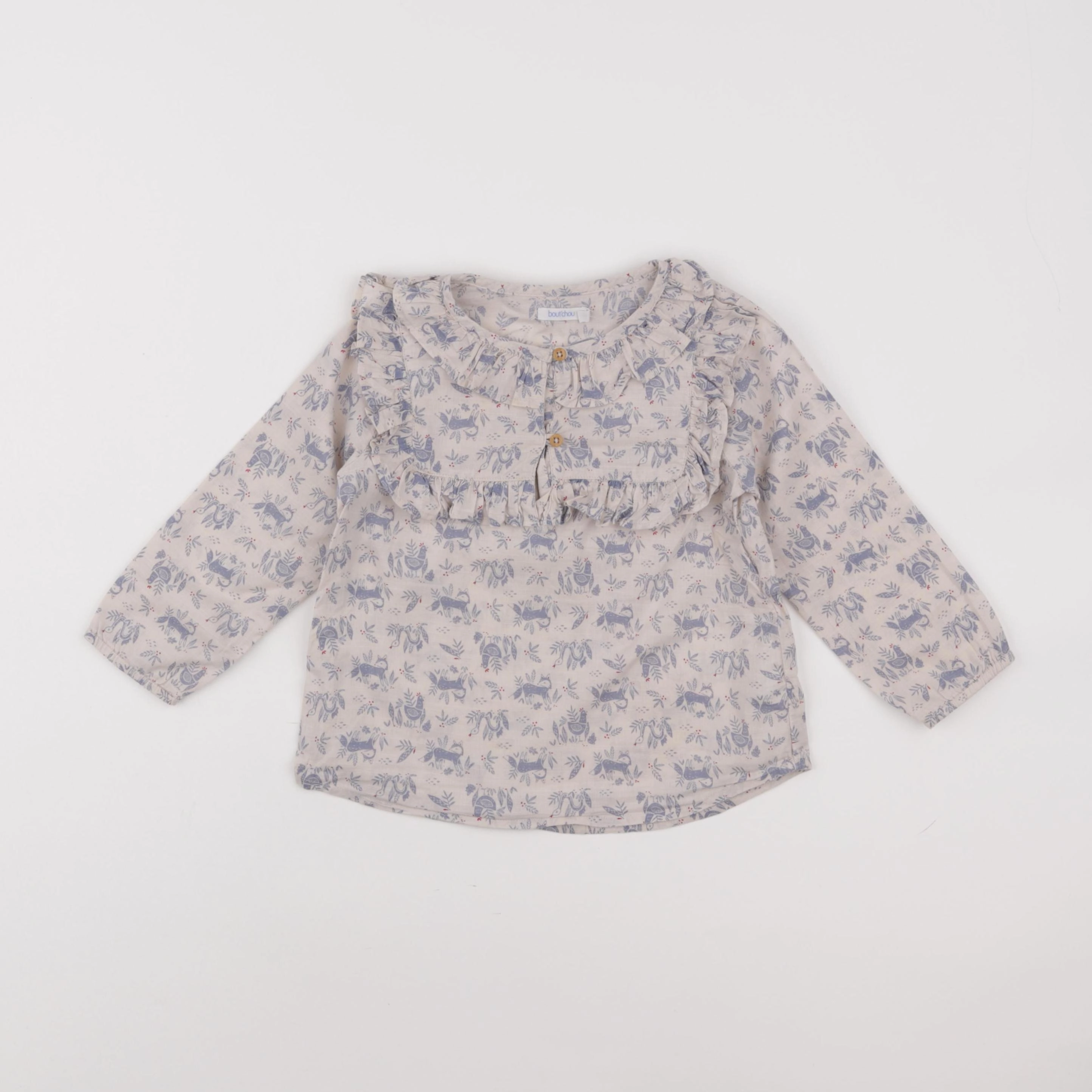Boutchou - blouse gris - 36 mois