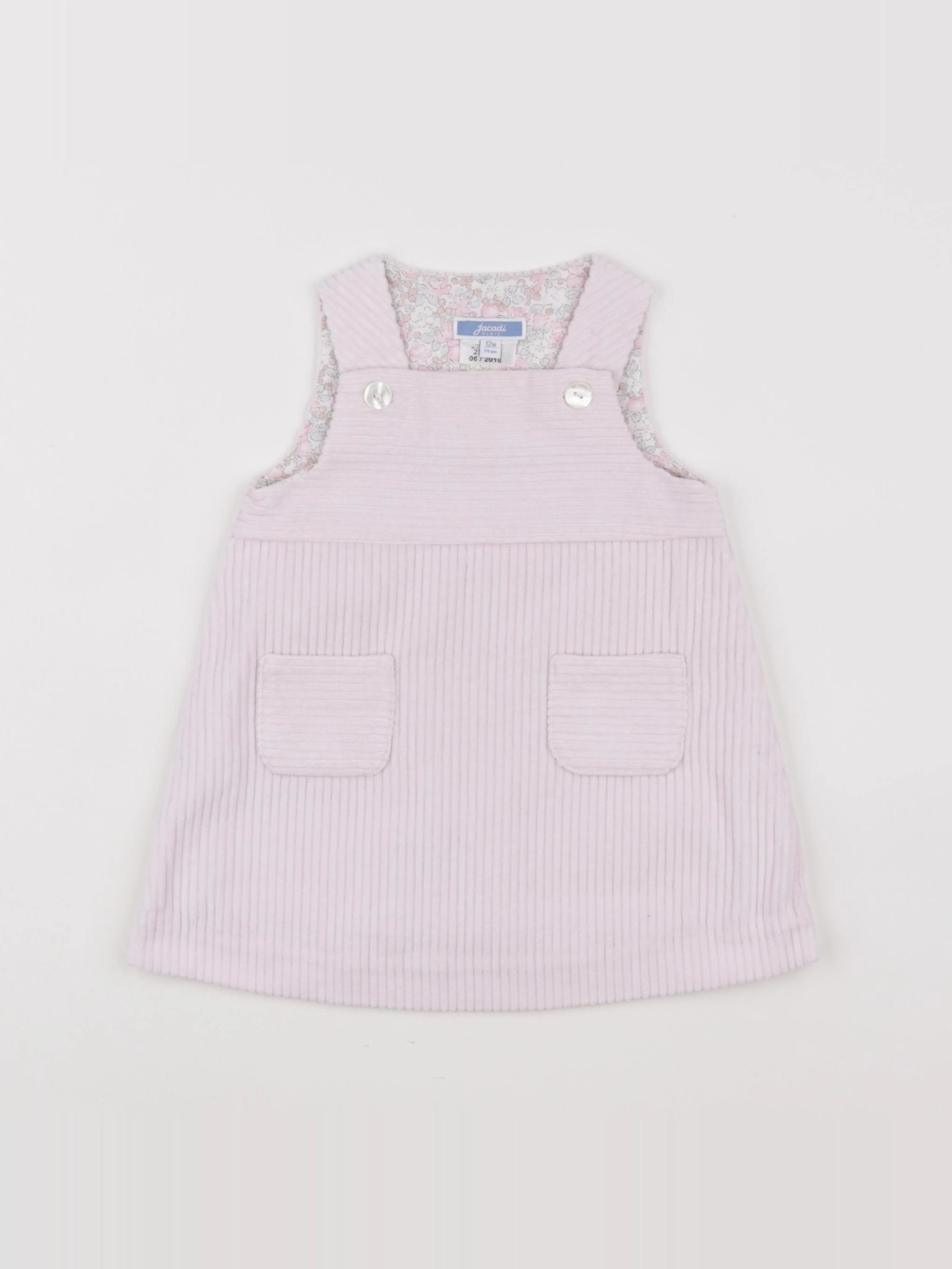 Jacadi - robe rose - 12 mois