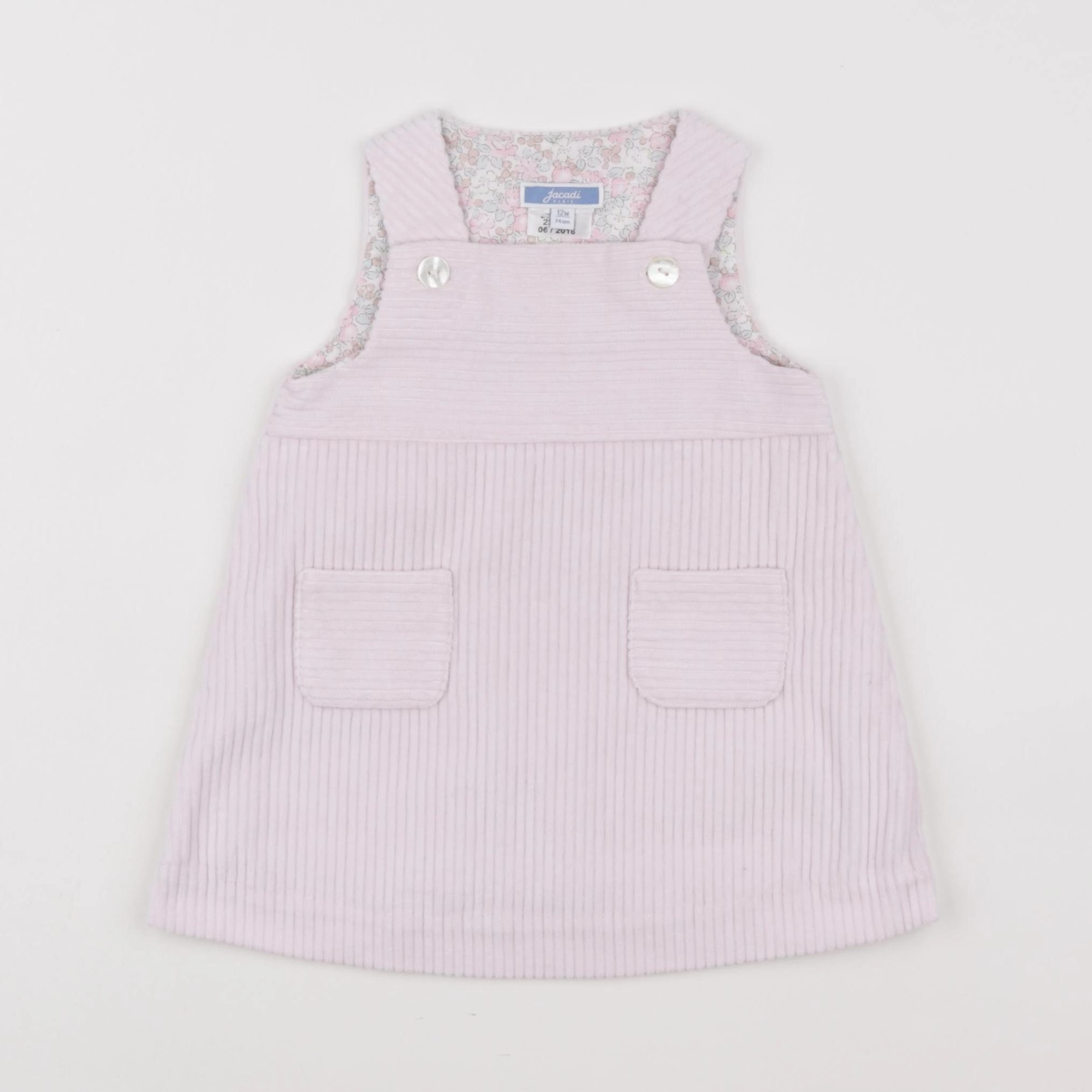 Jacadi - robe rose - 12 mois