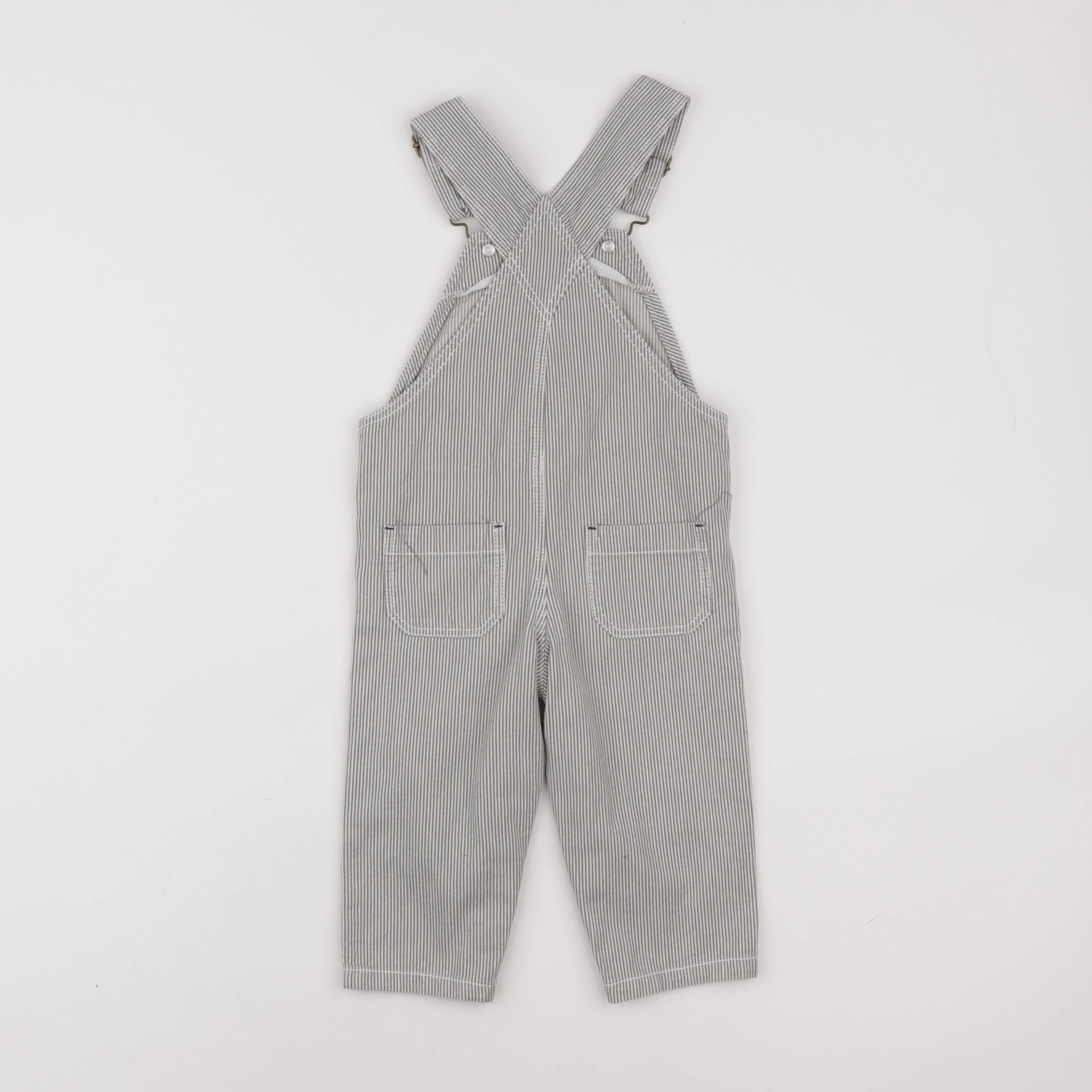 Boutchou - salopette blanc, vert - 9 mois