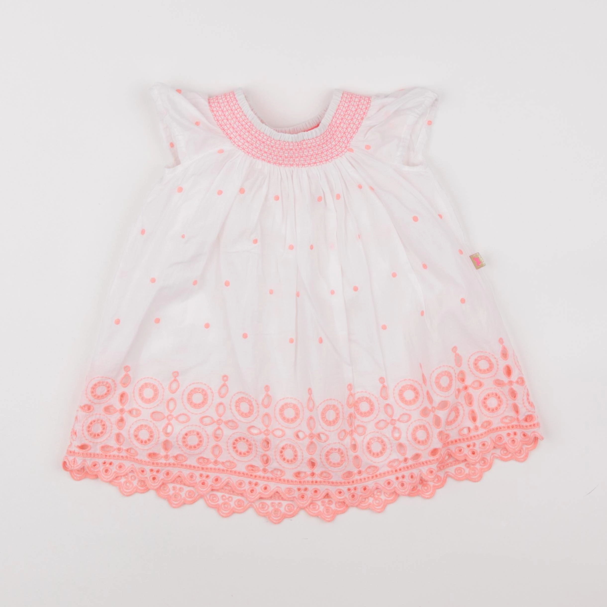 Billie Blush - robe blanc, rose - 6 mois