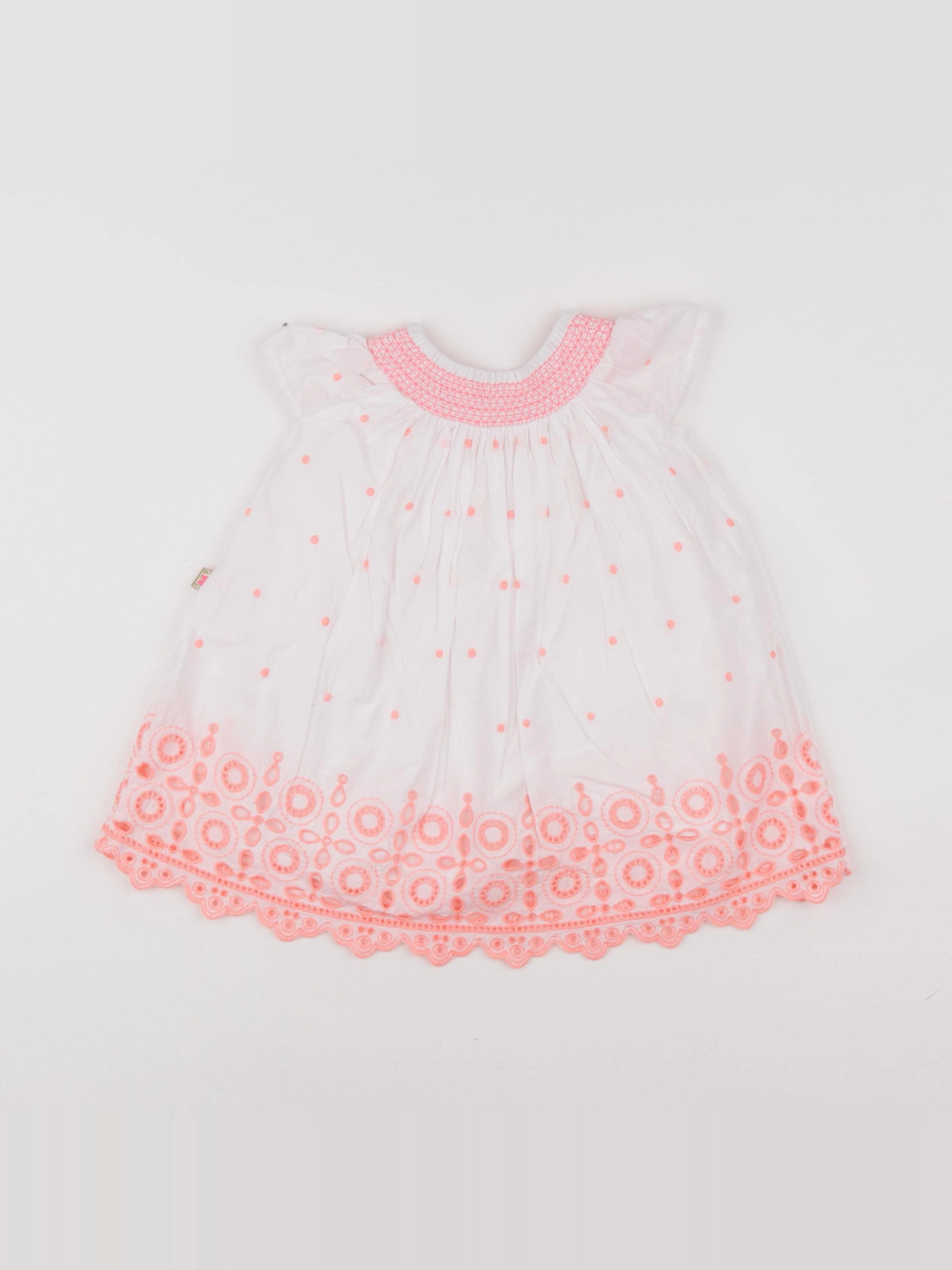 Billie Blush - robe blanc, rose - 6 mois