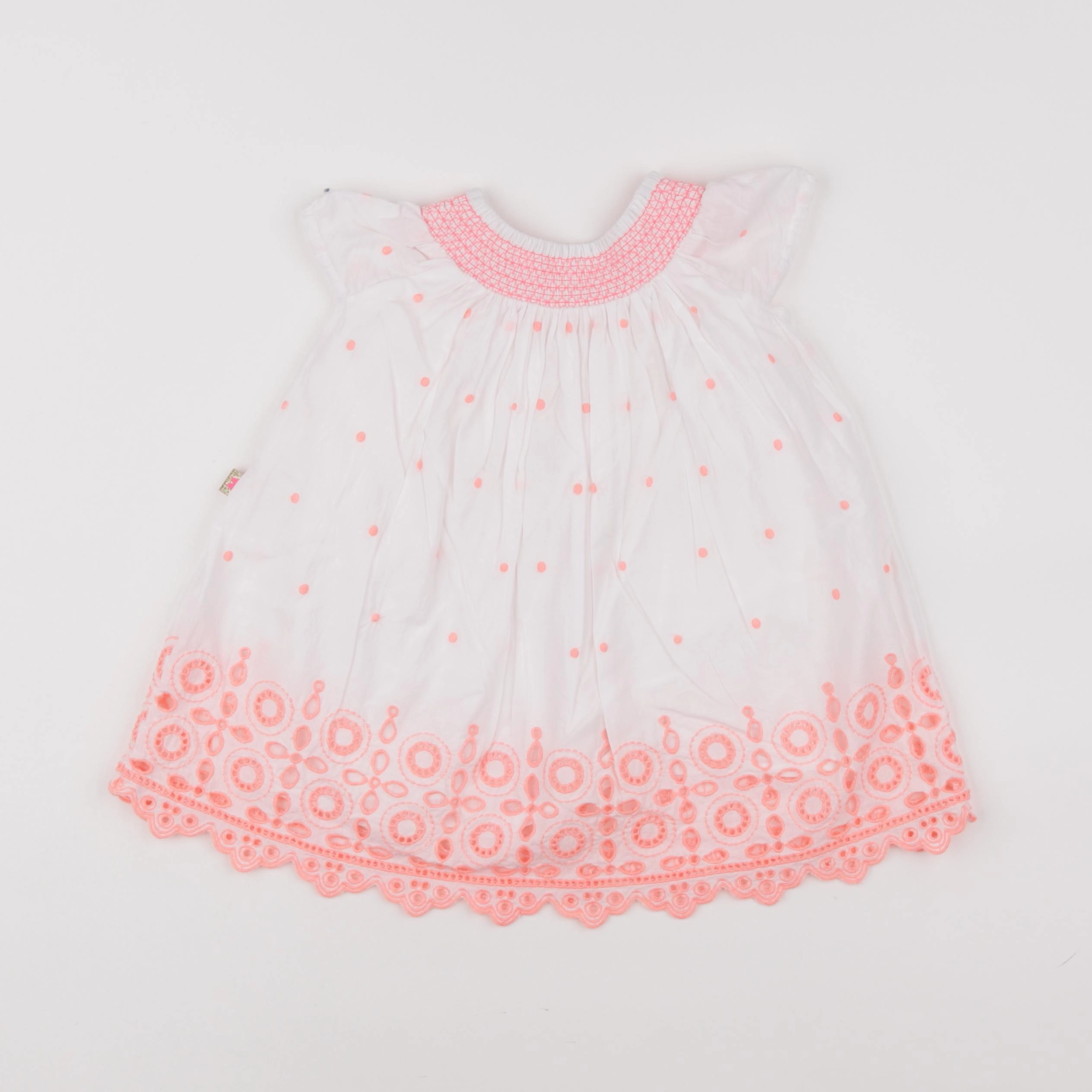 Billie Blush - robe blanc, rose - 6 mois