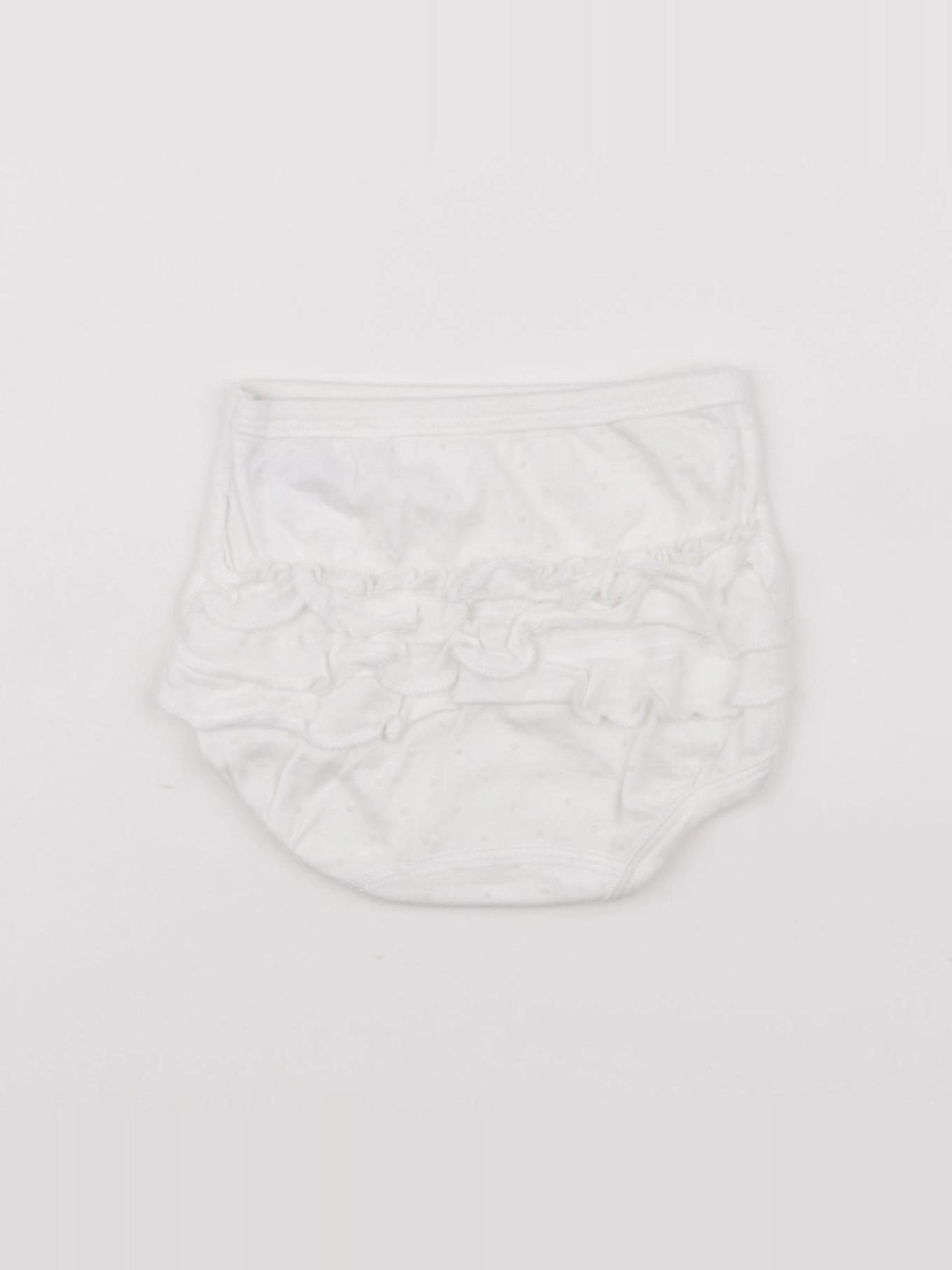 Petit Bateau - bloomer blanc - 6 mois