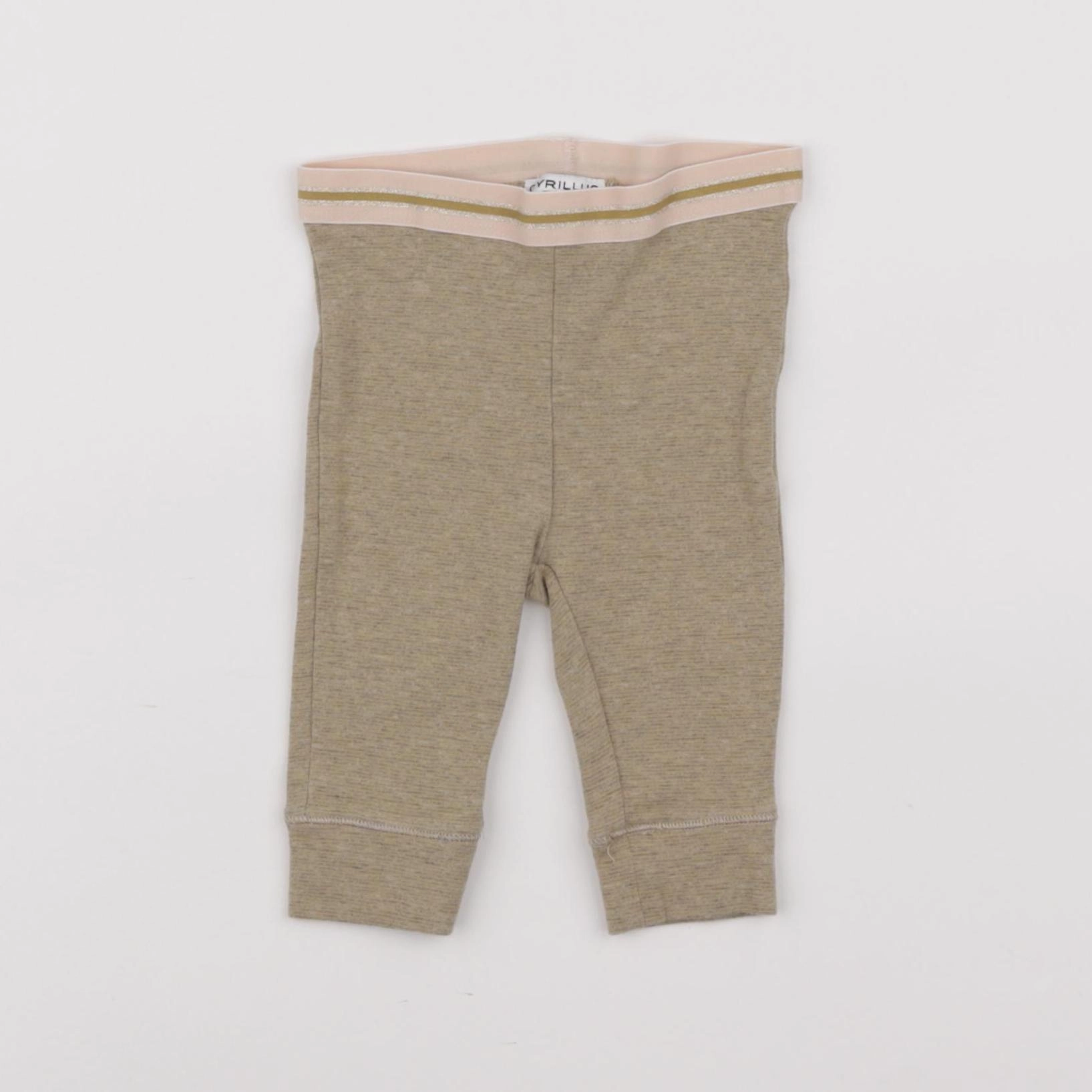 Cyrillus - legging gris, jaune - 6 mois