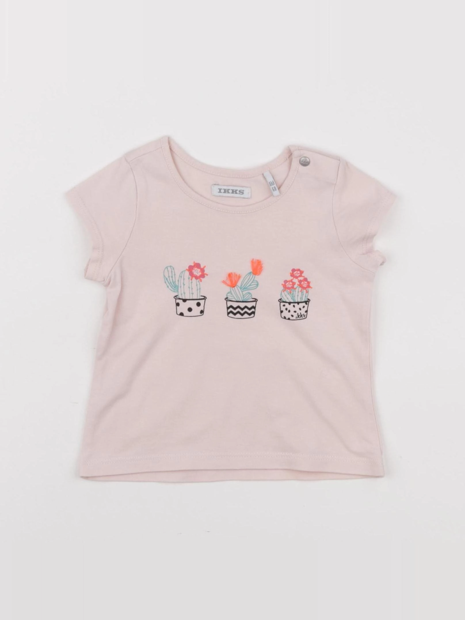 IKKS - tee-shirt rose - 6 mois