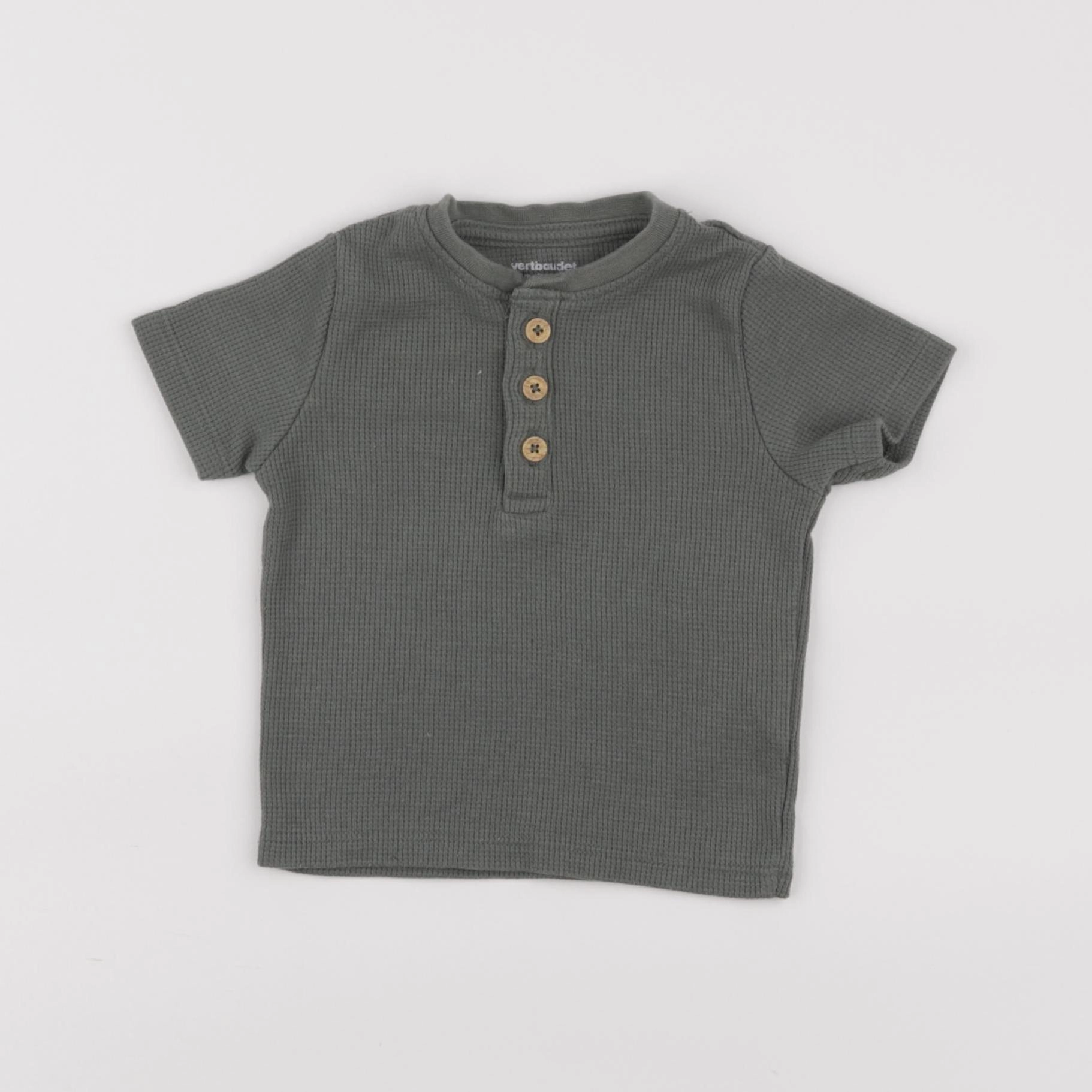 Vertbaudet - tee-shirt vert - 6 mois